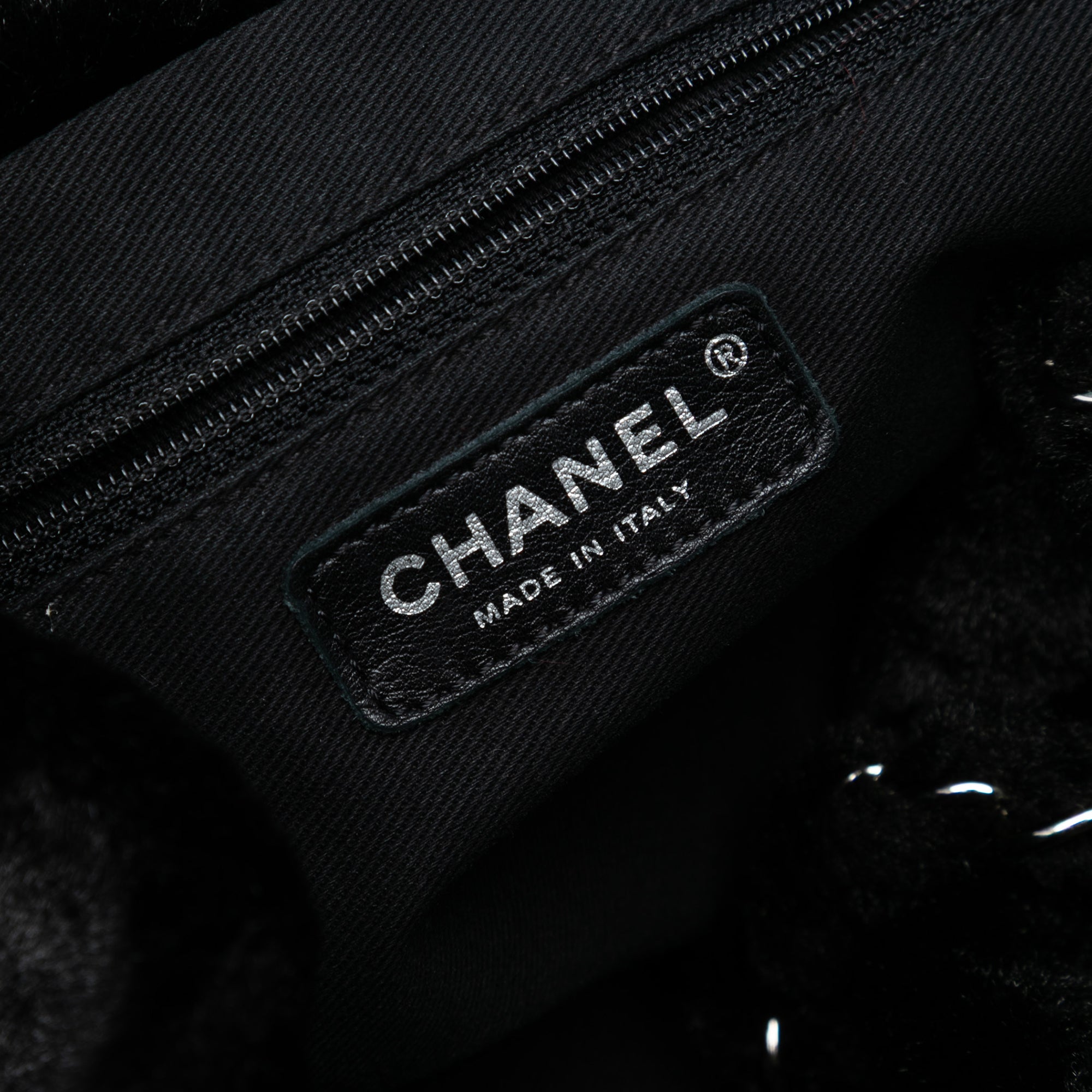 Chanel Quilted Fantasy Fur Camellia Tote - image 5