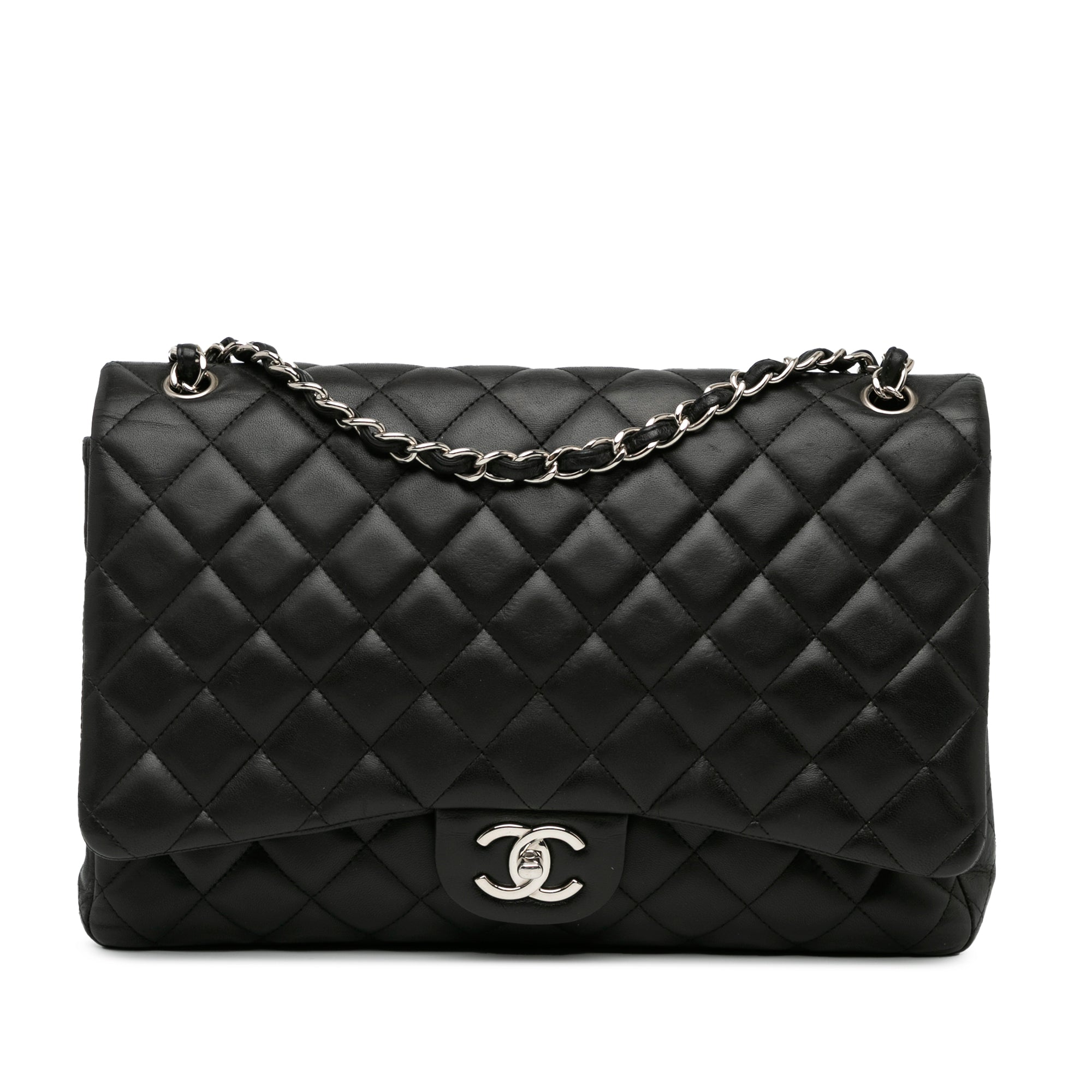 Chanel Maxi Classic Lambskin Double Flap - image 1