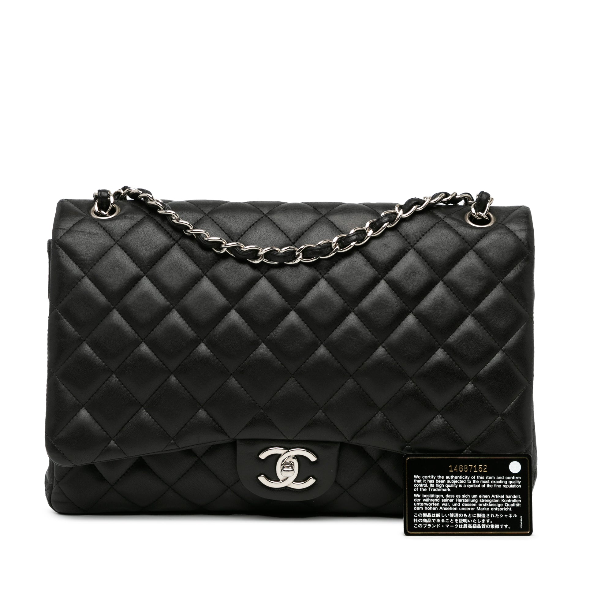 Chanel Maxi Classic Lambskin Double Flap - image 11