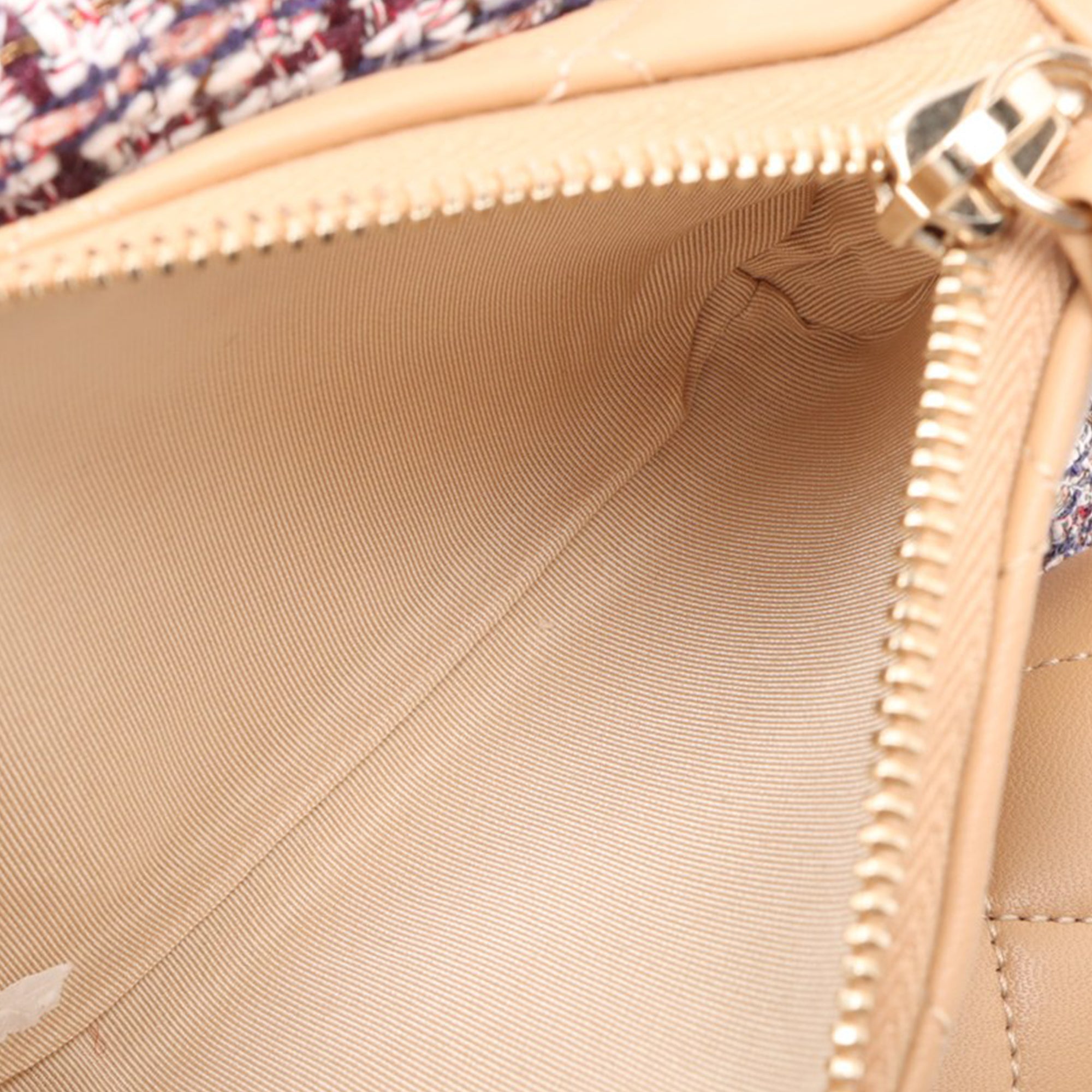 Chanel Tweed and Quilted Lambskin Multi Pocket Drawstring Backpack - image 4