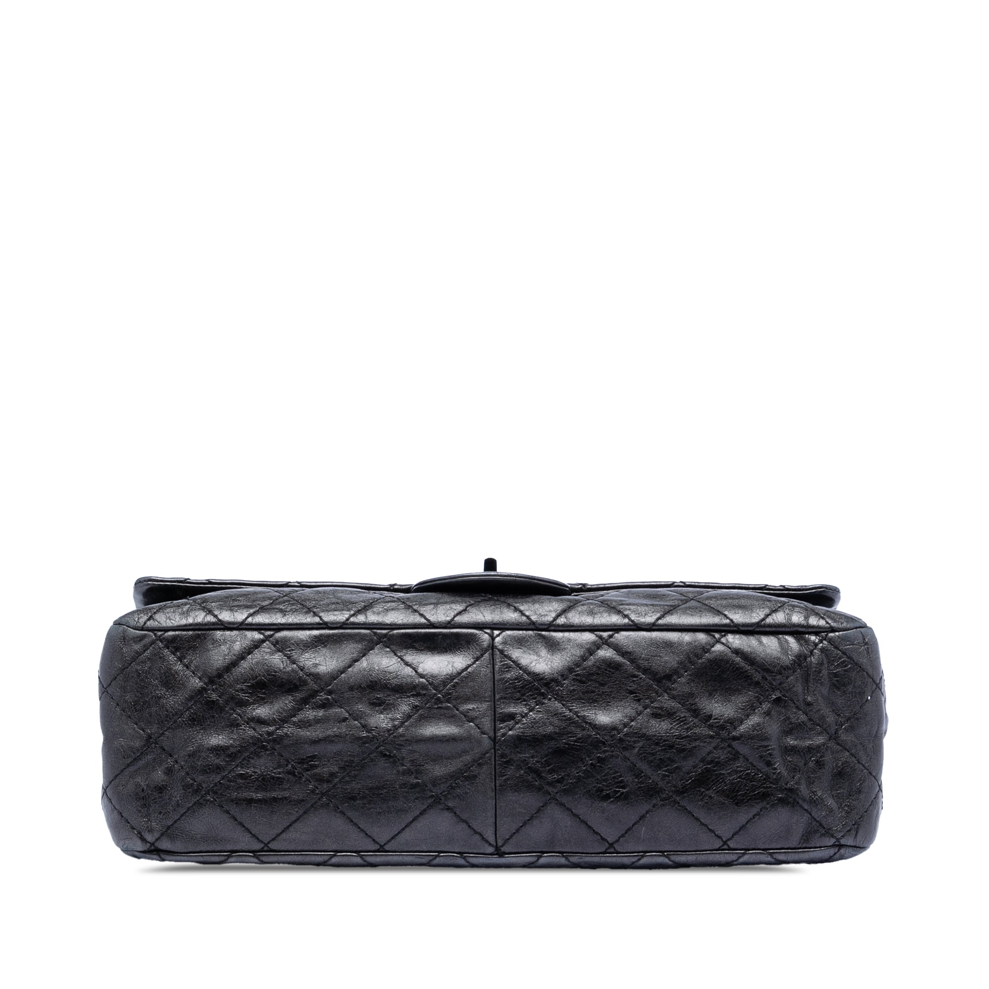 Chanel Quilted Aged Calfskin So Black Reissue 2.55 Double Flap 227 - image 3