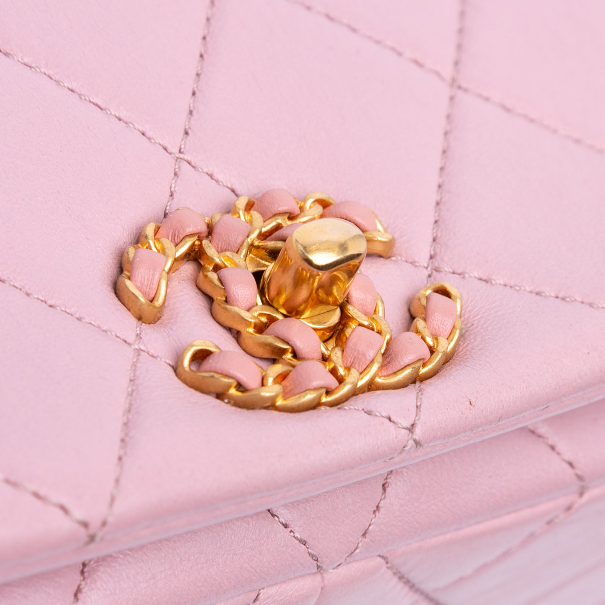 Chanel Quilted Lambskin Braided CC Single Flap - image 7