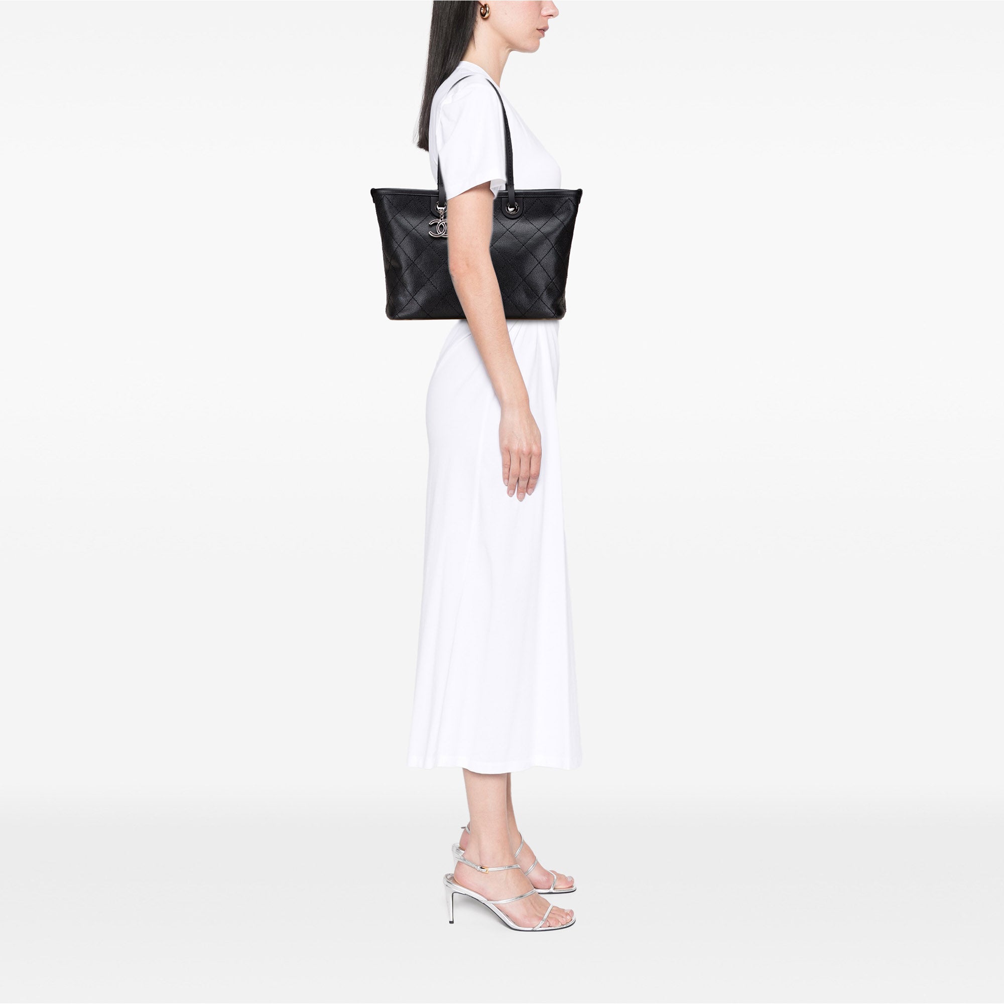 Chanel CC Caviar Wild Stitch On the Road Tote - image 10