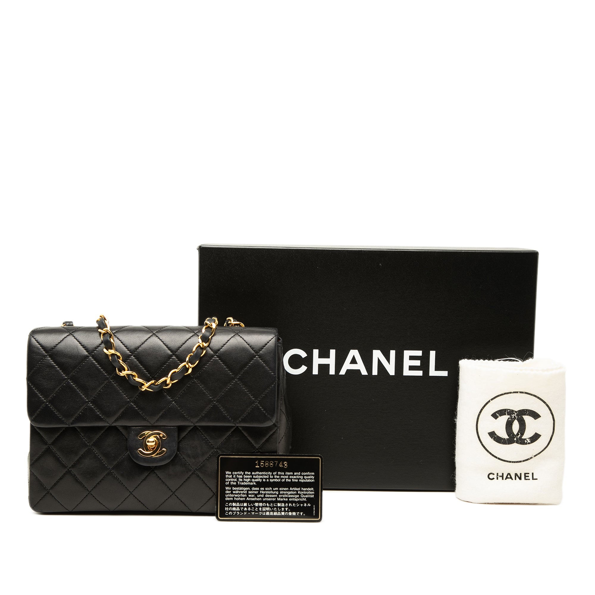 Chanel Square Quilted Lambskin Single Flap - image 7