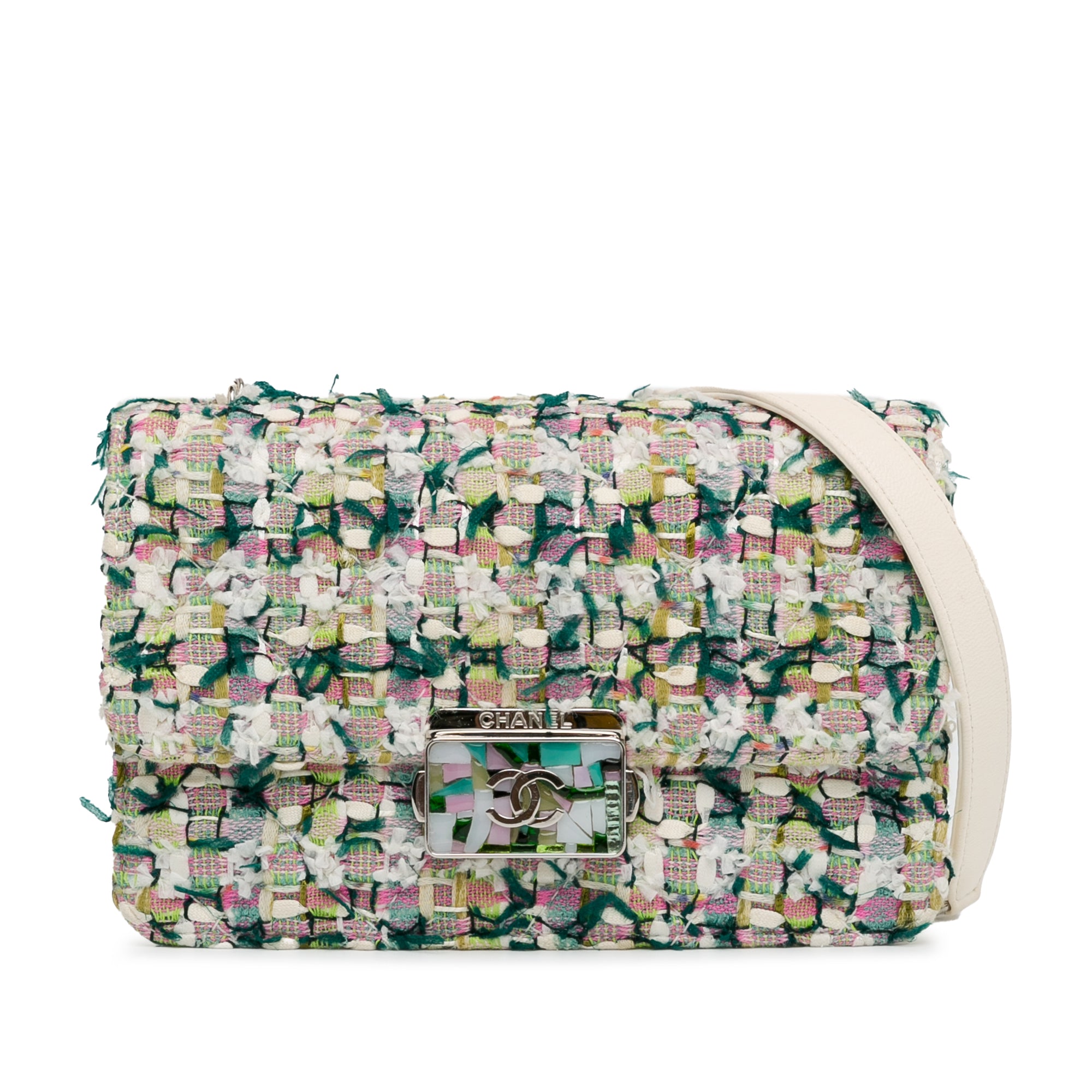 Chanel Tweed Beauty Lock Flap Bag - image 1