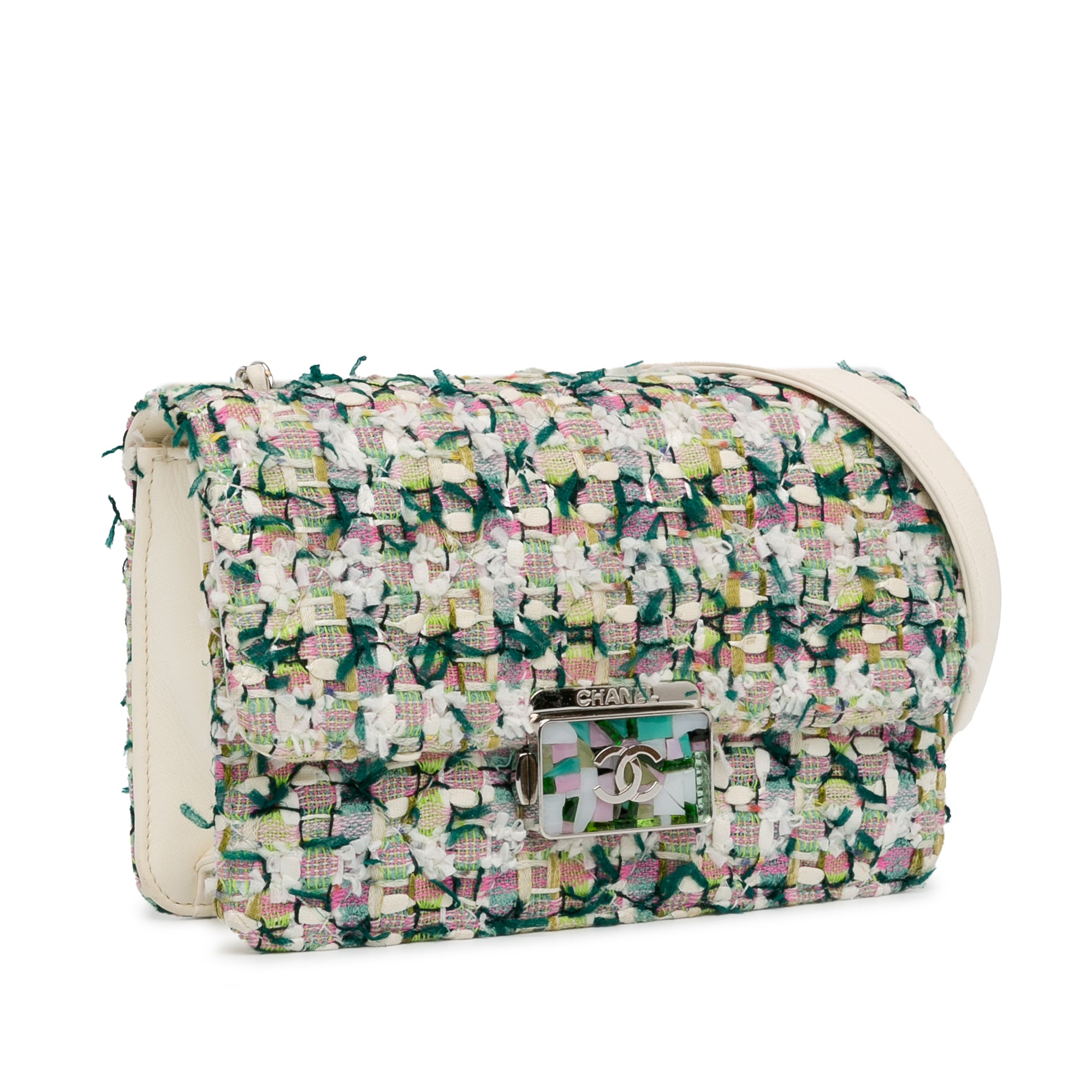 Chanel Tweed Beauty Lock Flap Bag - image 2