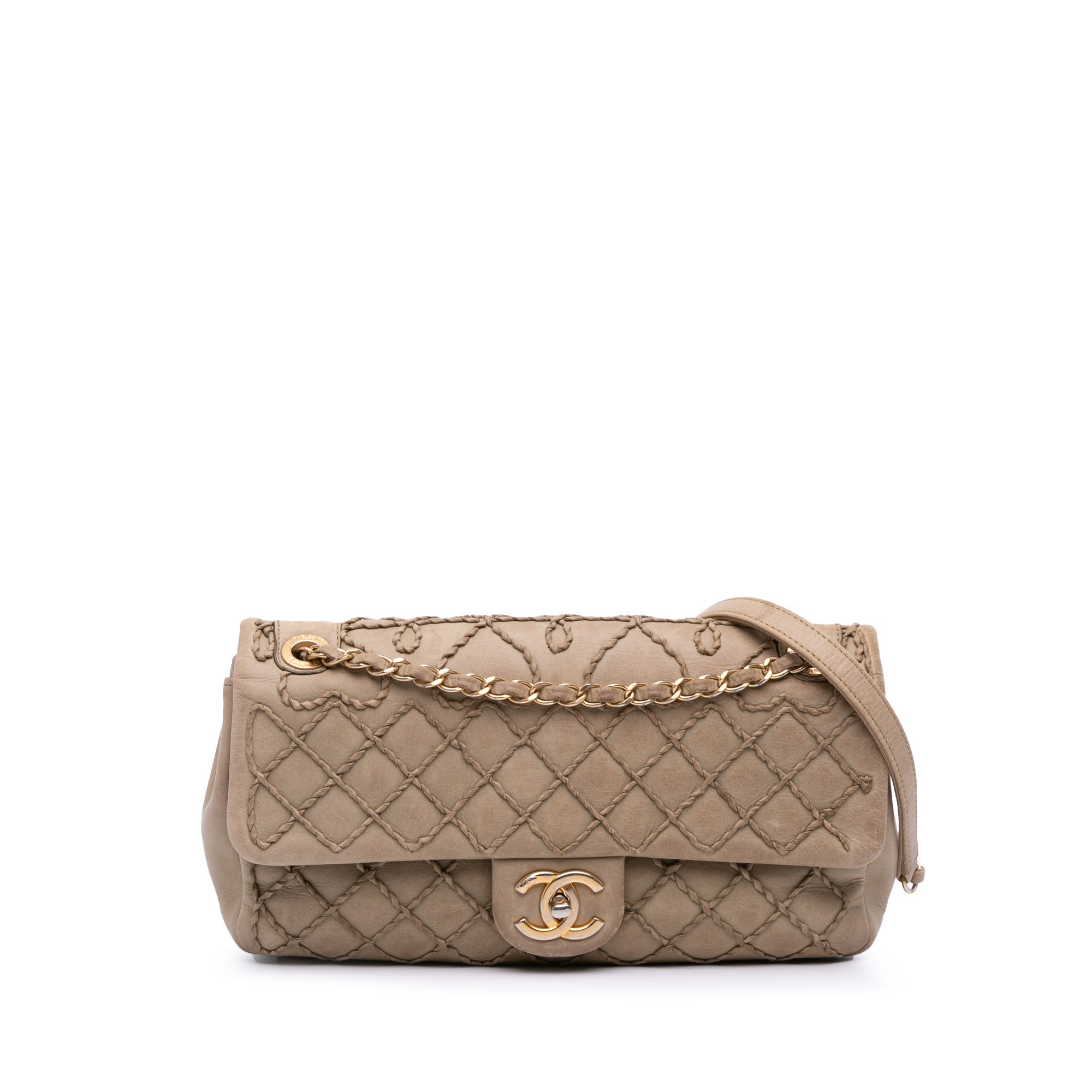 Chanel Calfskin Stitched Motif Flap - image 1