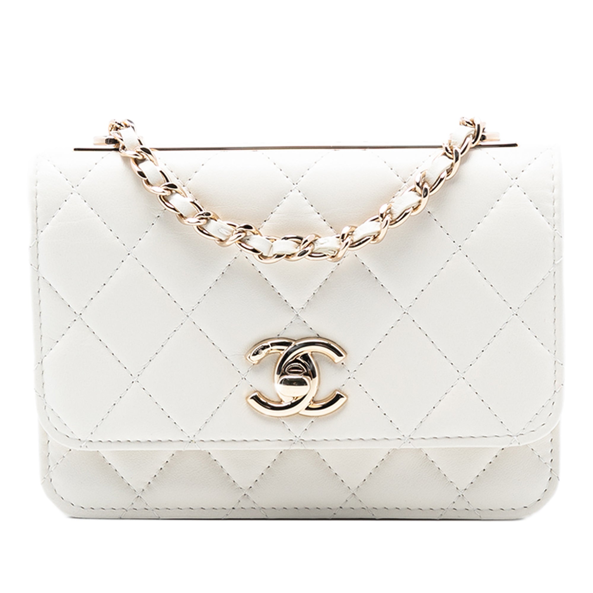 Chanel Mini Quilted Lambskin Trendy CC Wallet On Chain - image 1