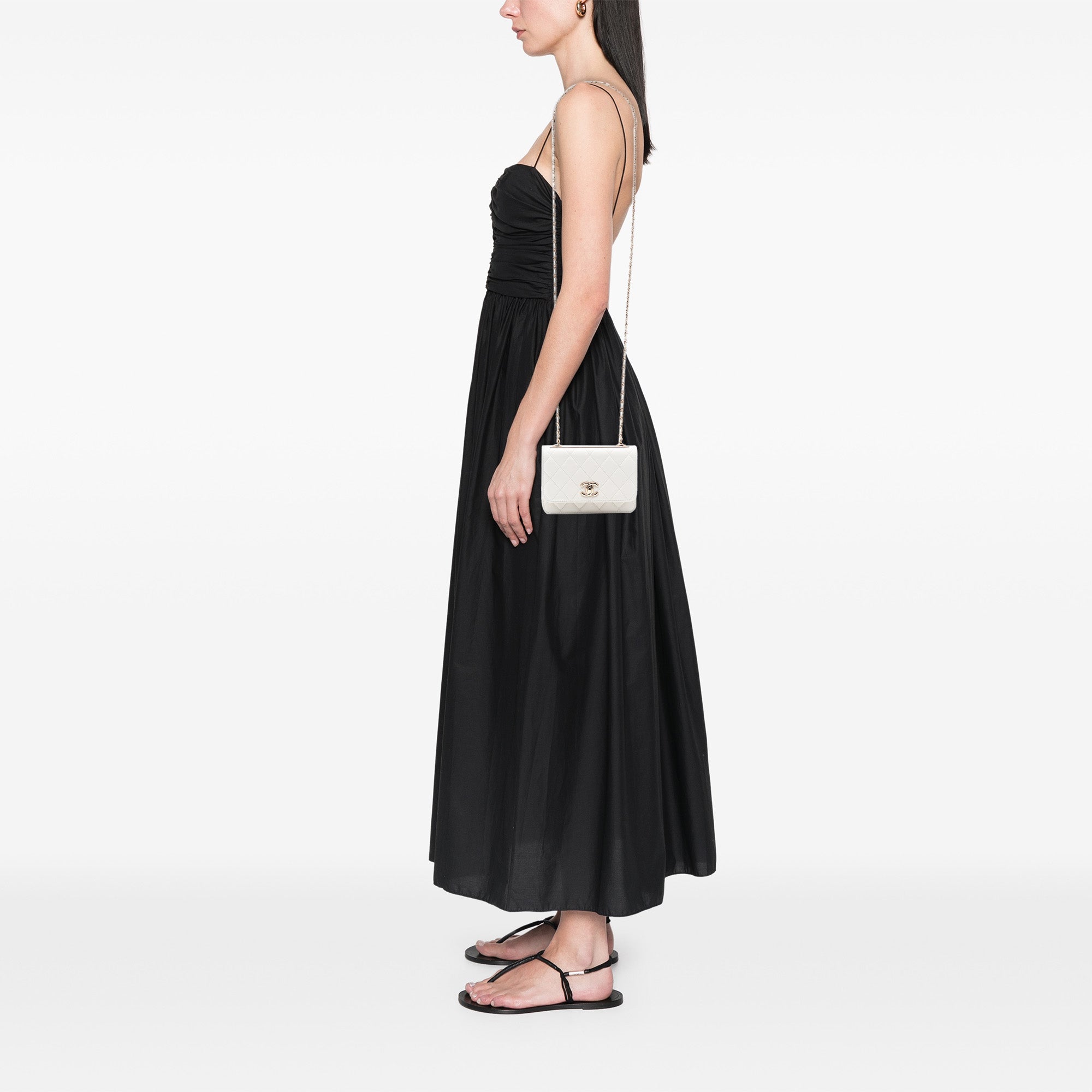 Chanel Mini Quilted Lambskin Trendy CC Wallet On Chain - image 7