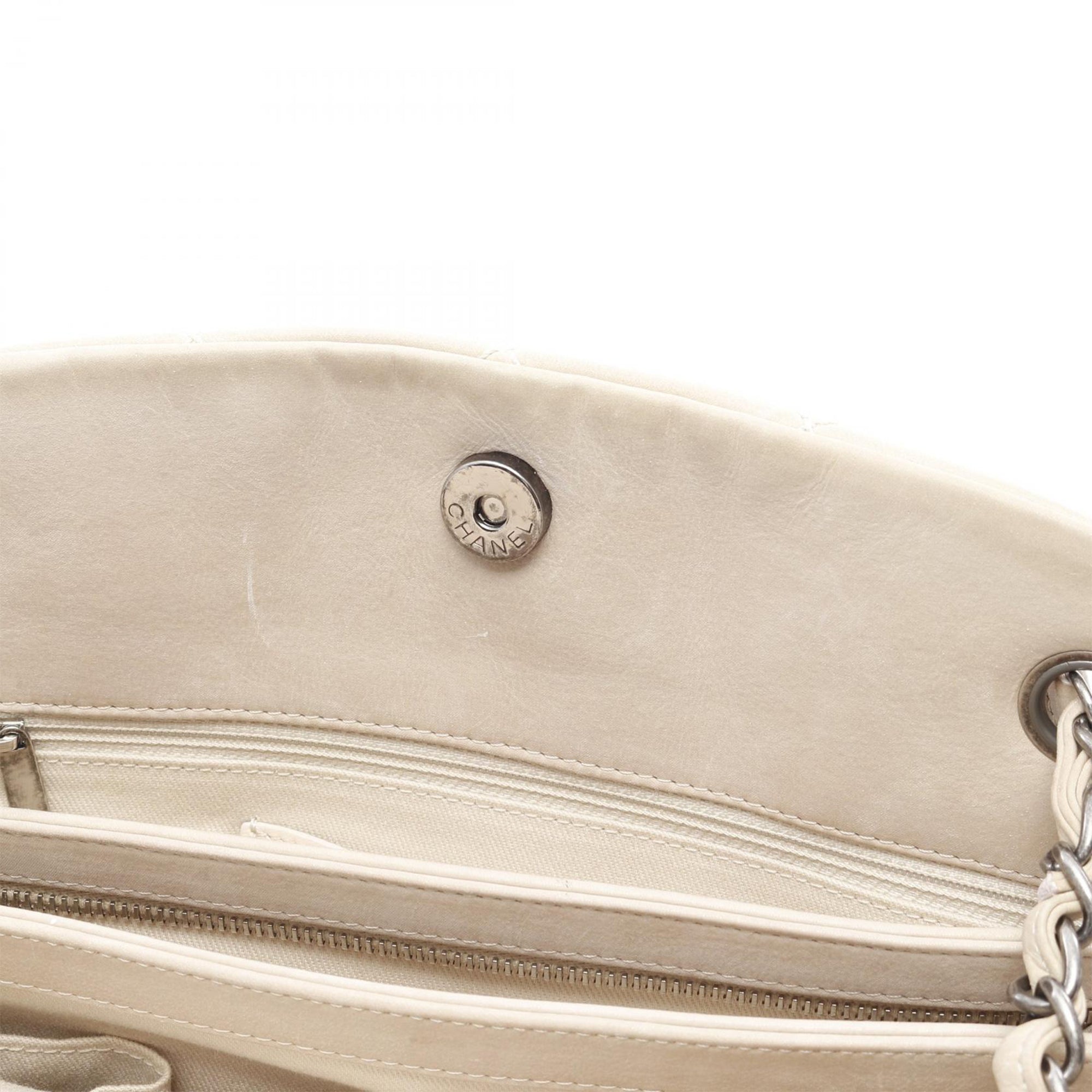 Chanel Large Aged Calfskin Just Mademoiselle Bowling Bag - image 11