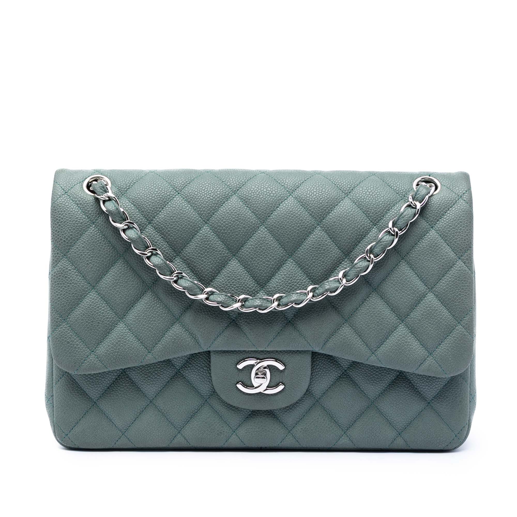 Chanel Jumbo Classic Iridescent Caviar Double Flap - image 1