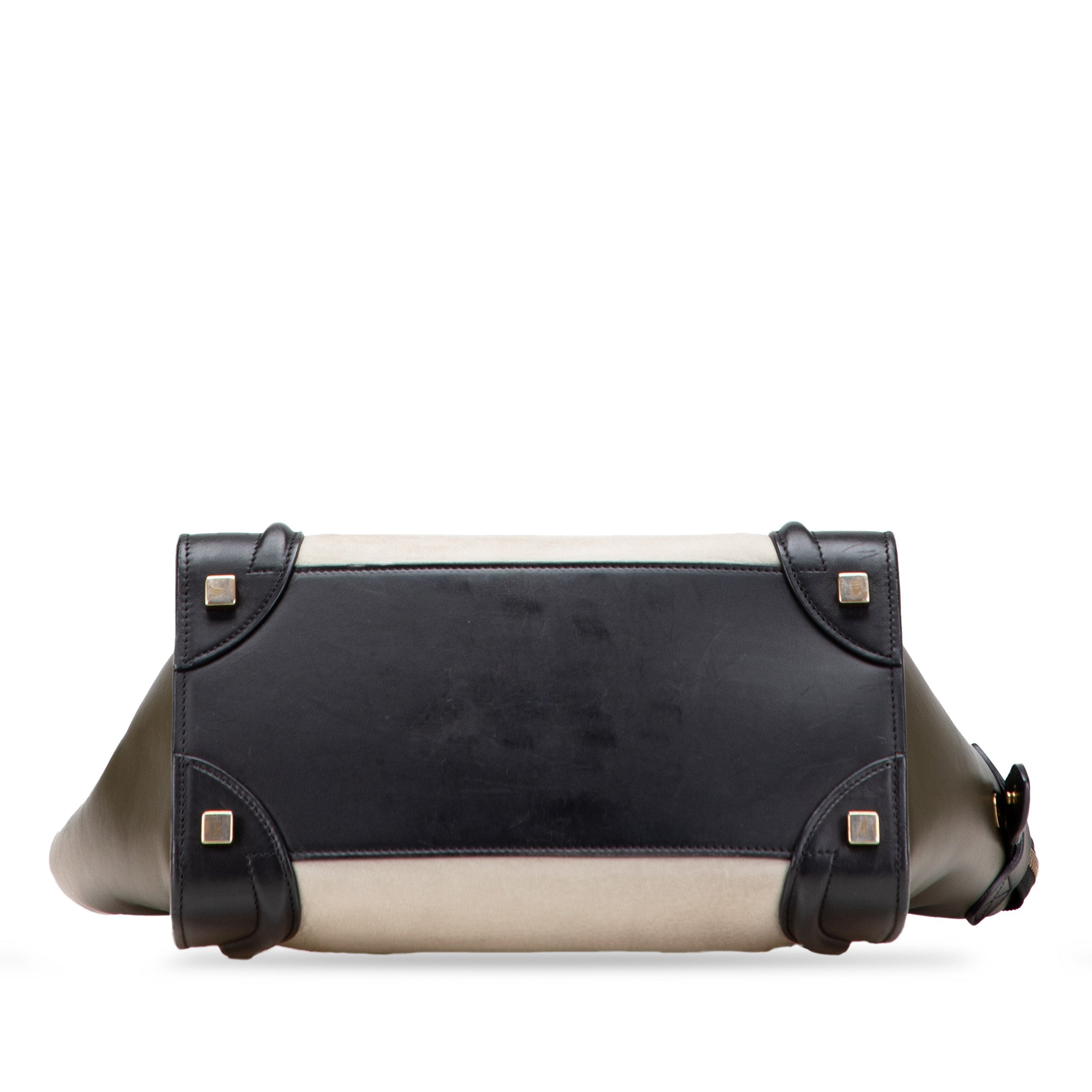 Celine Micro Tricolor Leather Luggage Tote