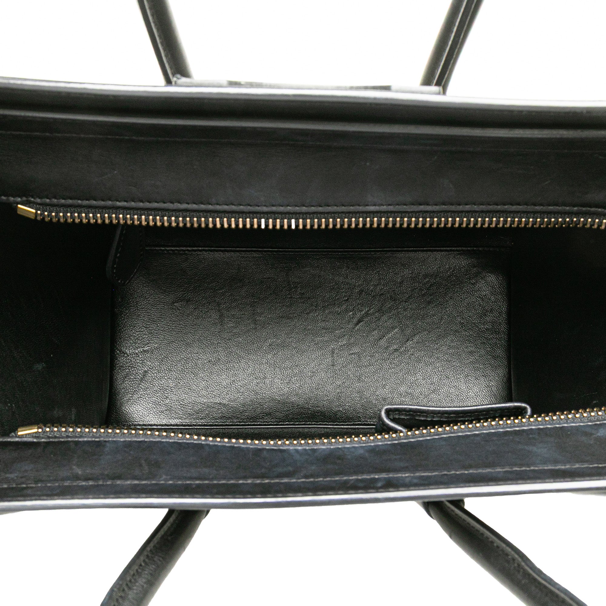 Celine Micro Tricolor Leather Luggage Tote