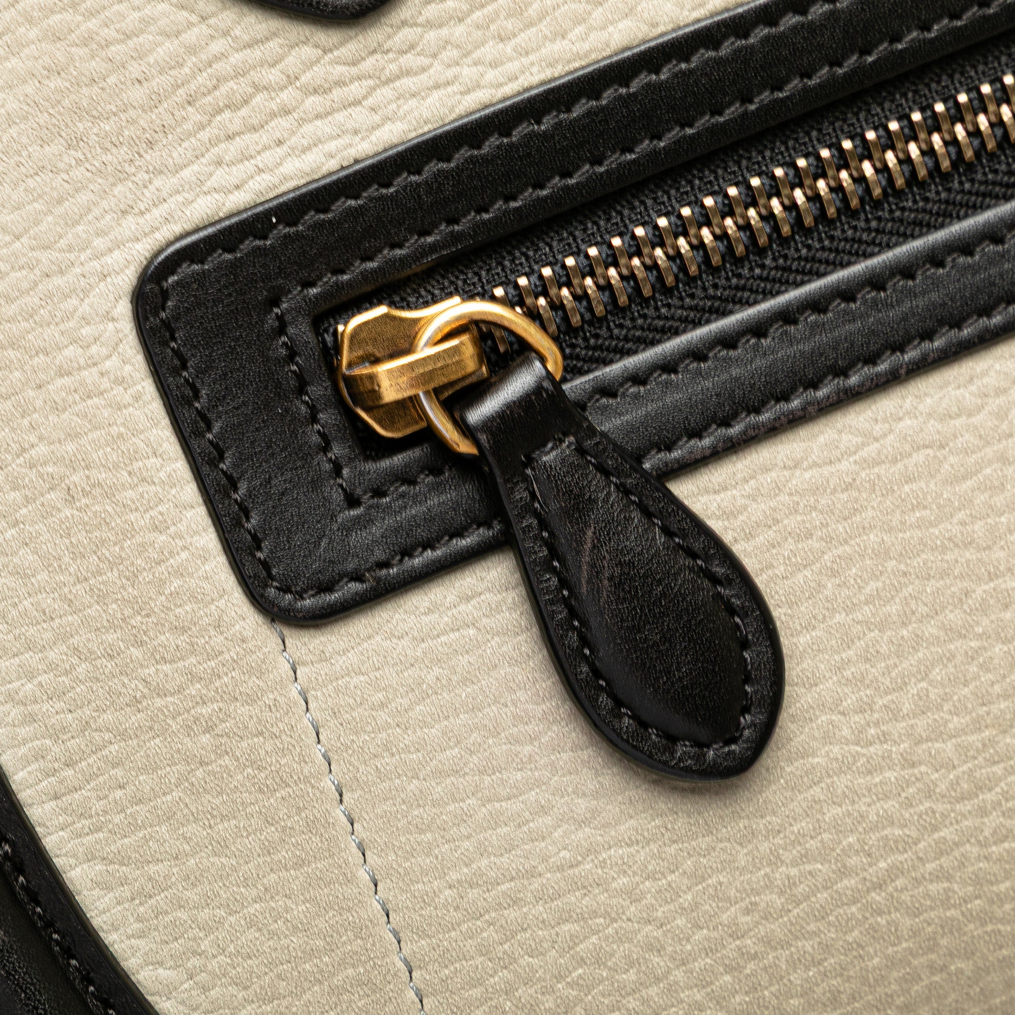 Celine Micro Tricolor Leather Luggage Tote