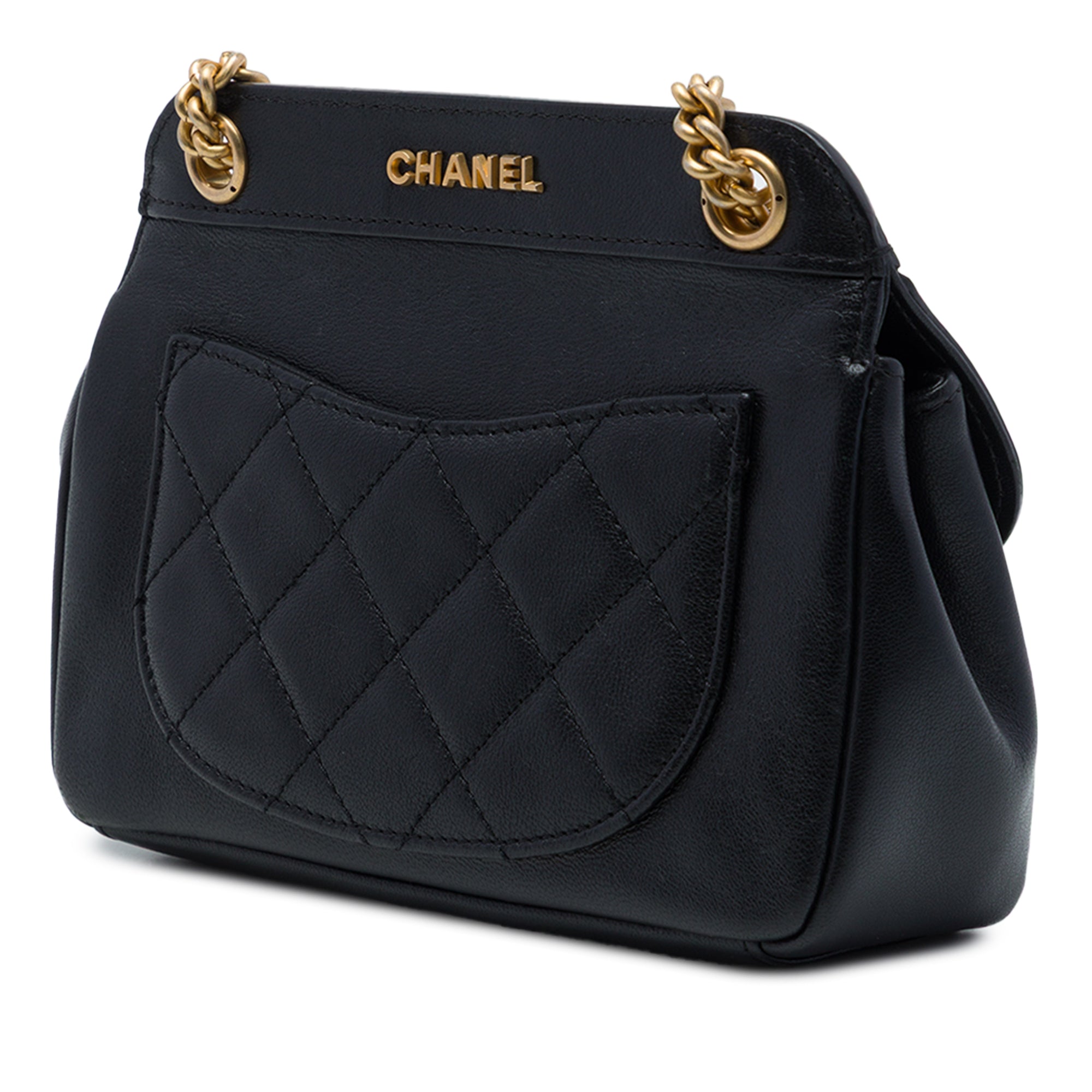 Chanel Small Quilted Lambskin Curved Flap - image 2