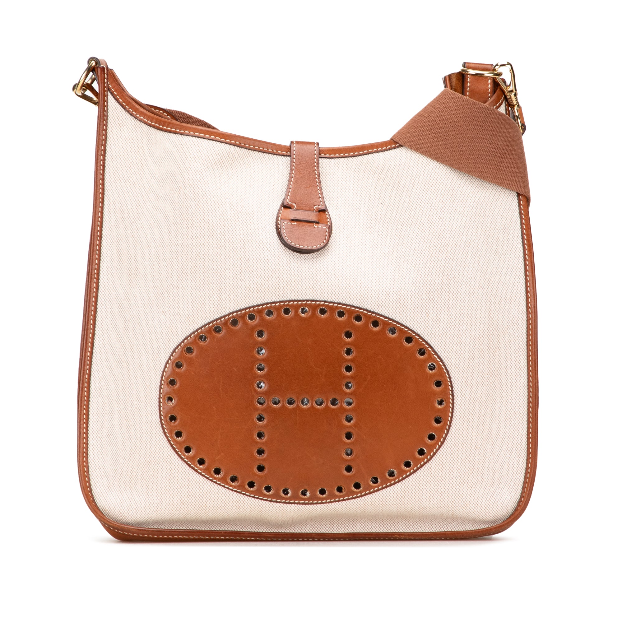 Hermès Toile and Barenia Evelyne GM - image 1