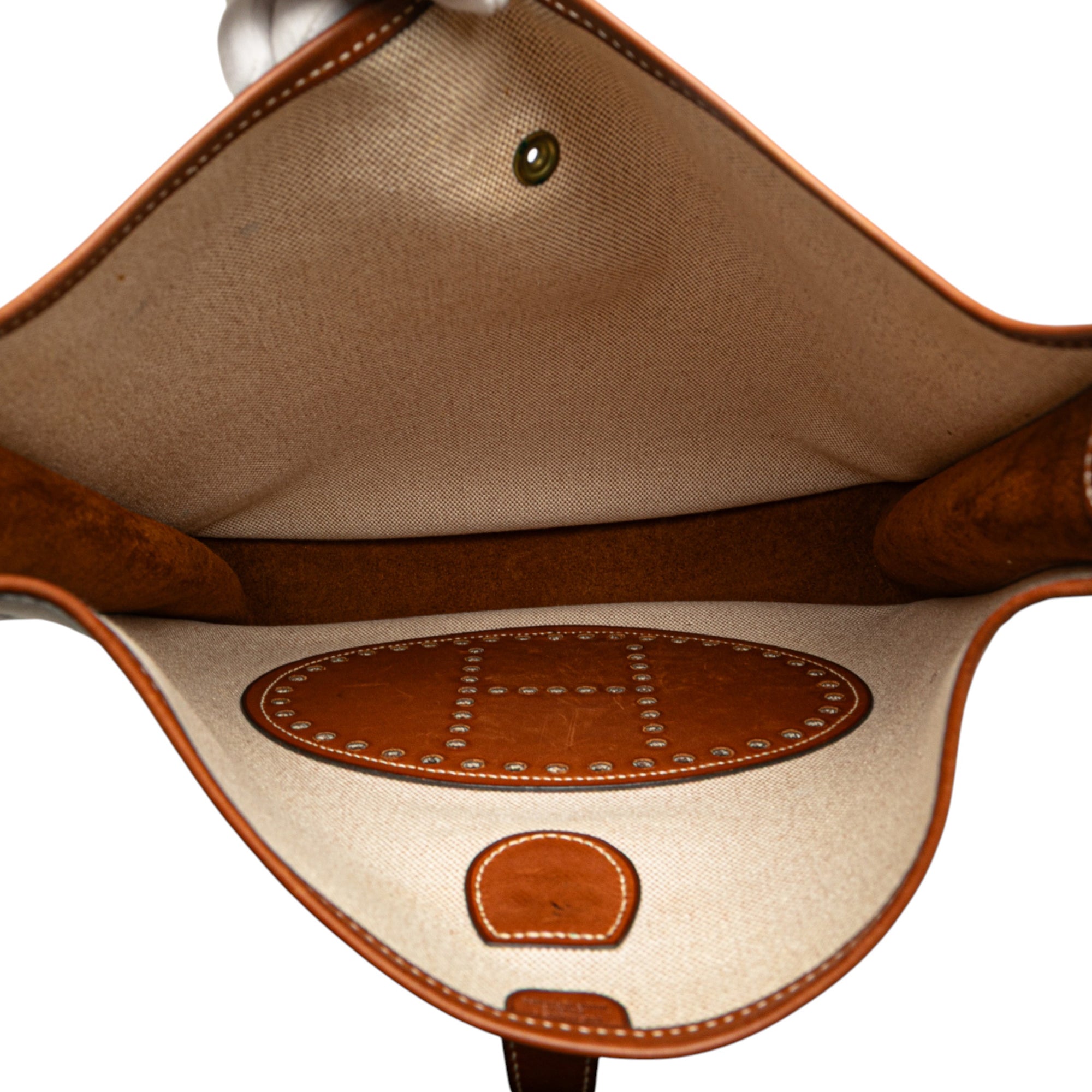 Hermès Toile and Barenia Evelyne GM - image 4