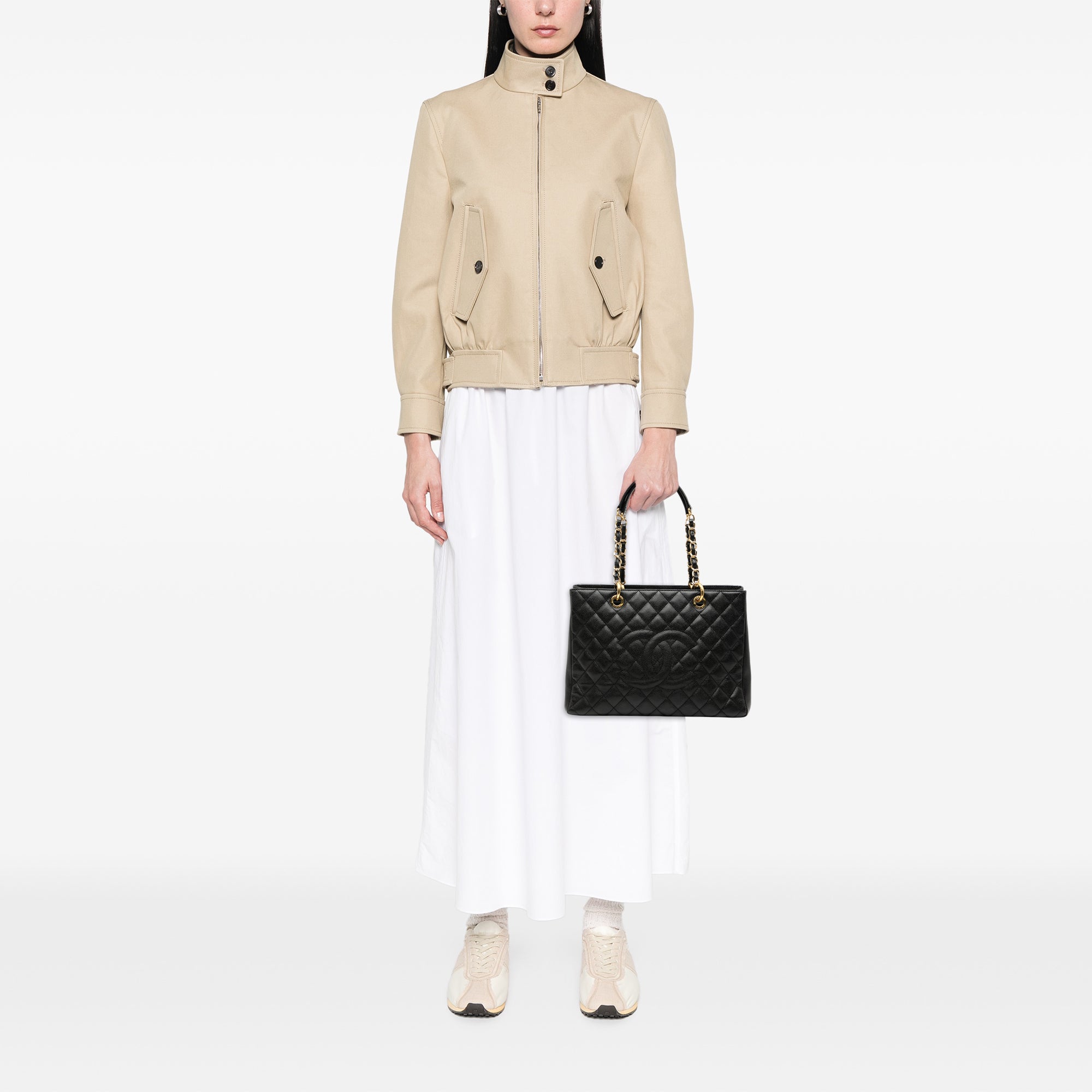 Chanel Caviar Grand Shopping Tote - image 7