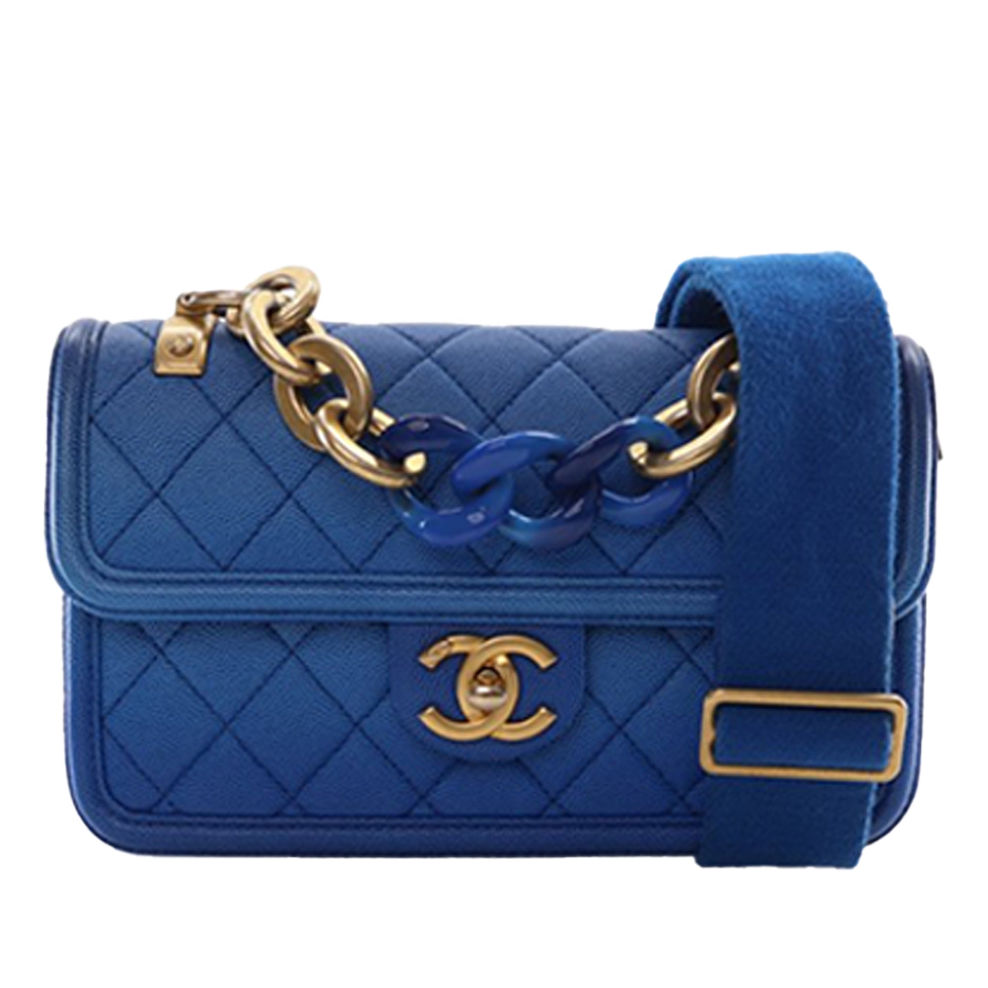 Chanel Small Quilted Caviar Sunset On The Sea Flap - image 1