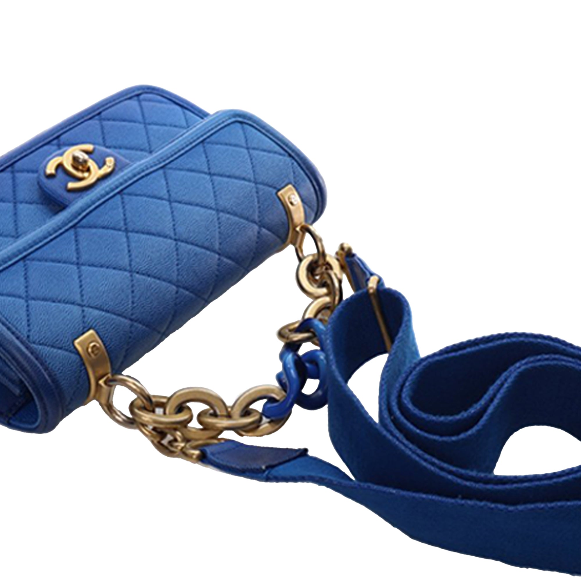 Chanel Small Quilted Caviar Sunset On The Sea Flap - image 14