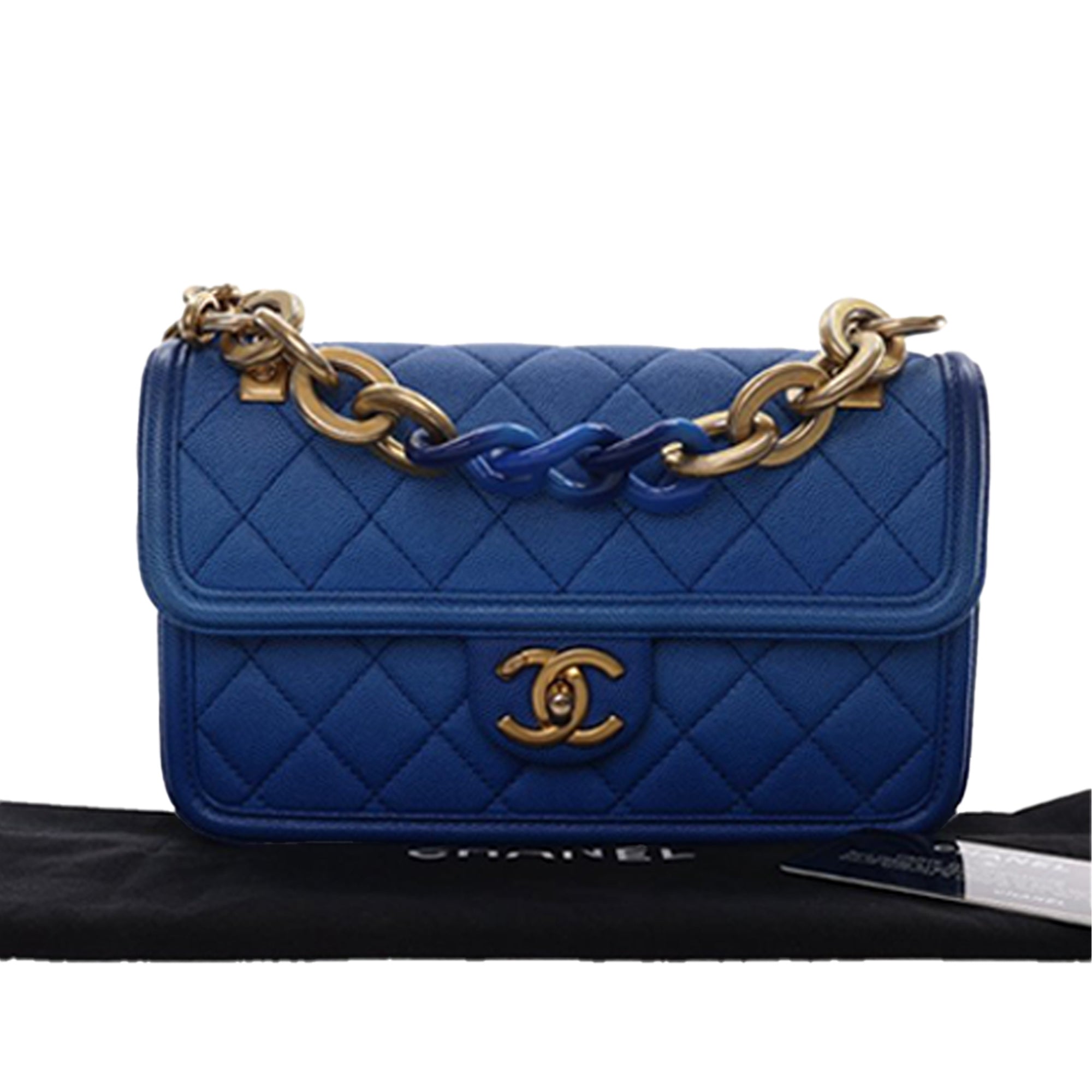 Chanel Small Quilted Caviar Sunset On The Sea Flap - image 15