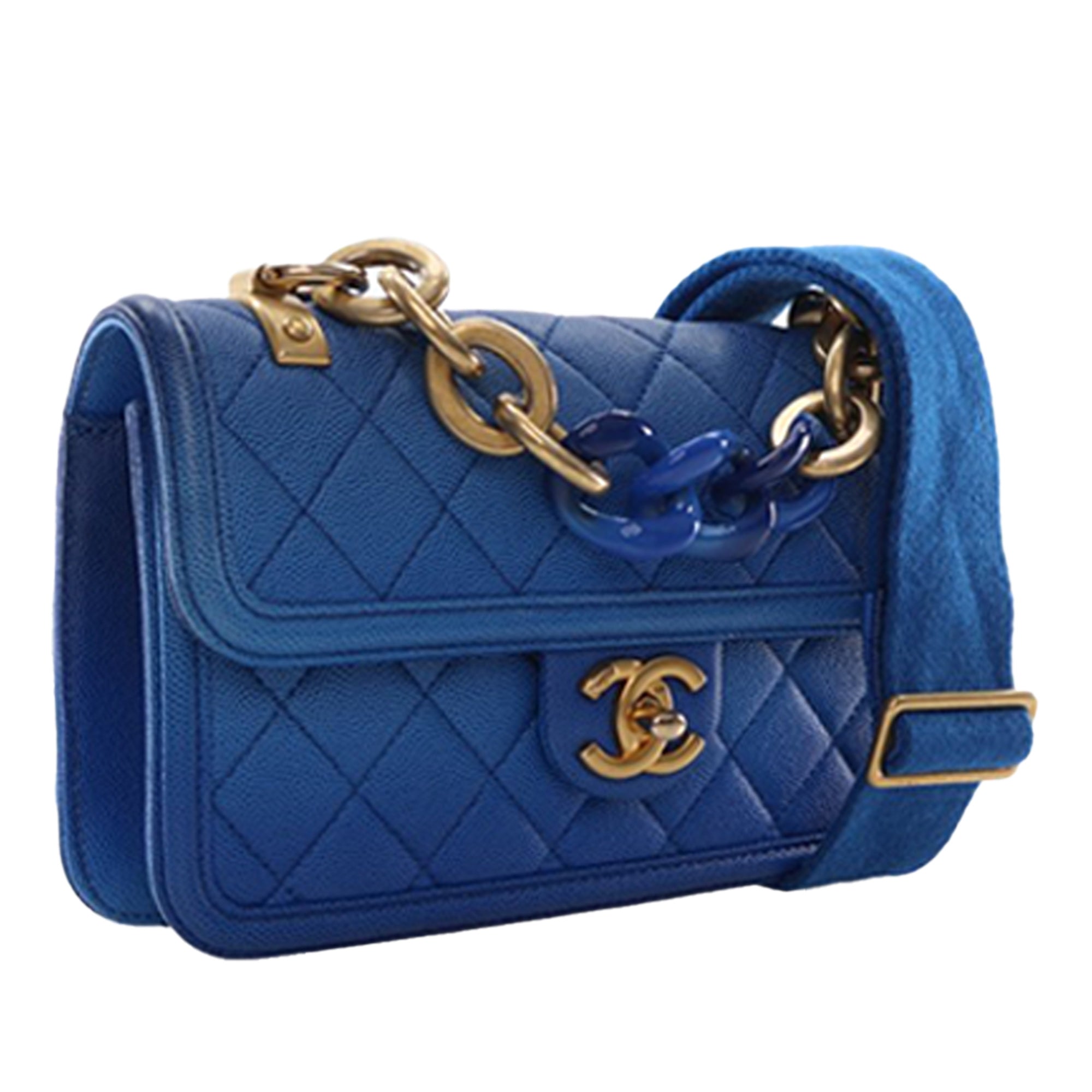 Chanel Small Quilted Caviar Sunset On The Sea Flap - image 2