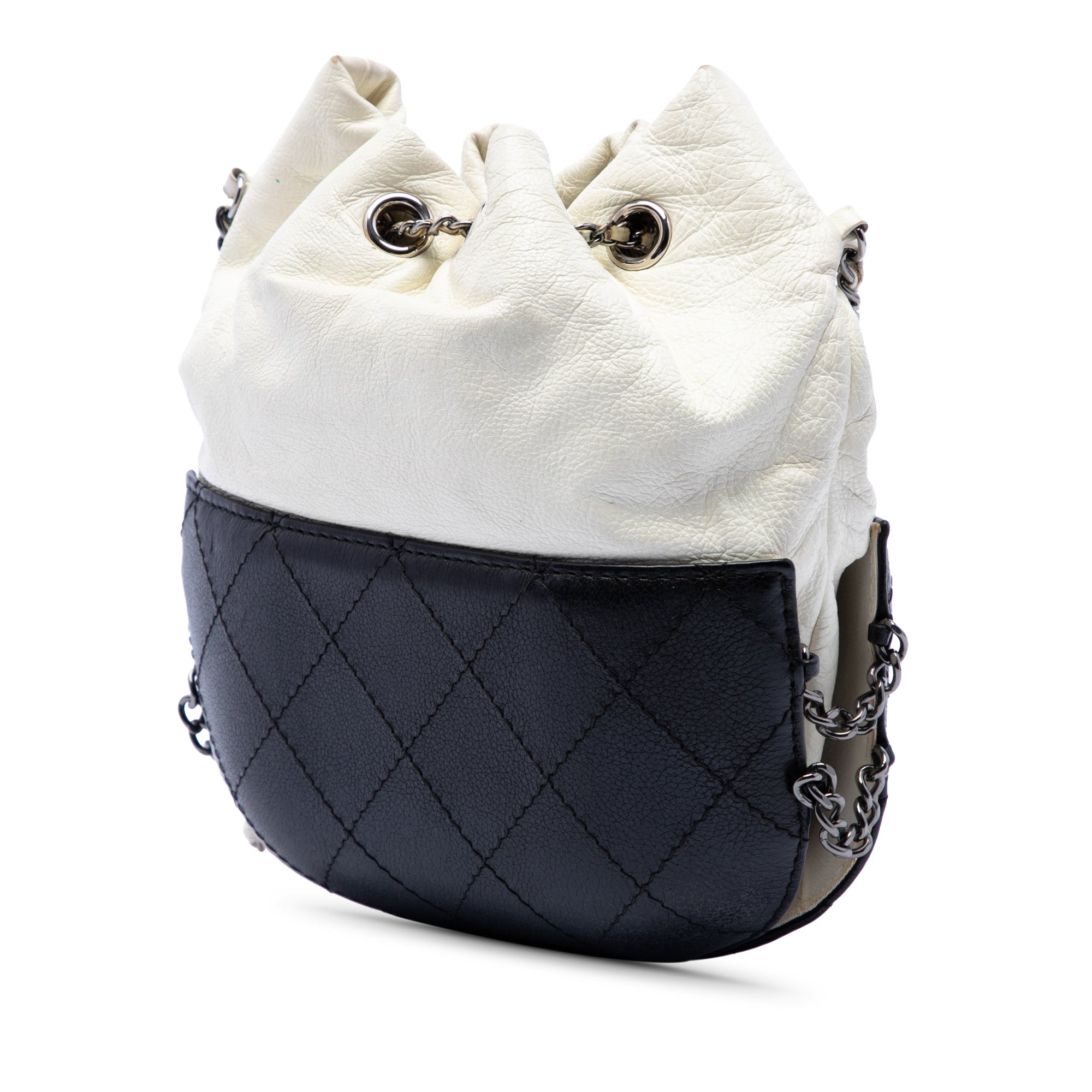 Chanel Small Bicolor Quilted Calfskin Gabrielle Bucket Bag - image 2