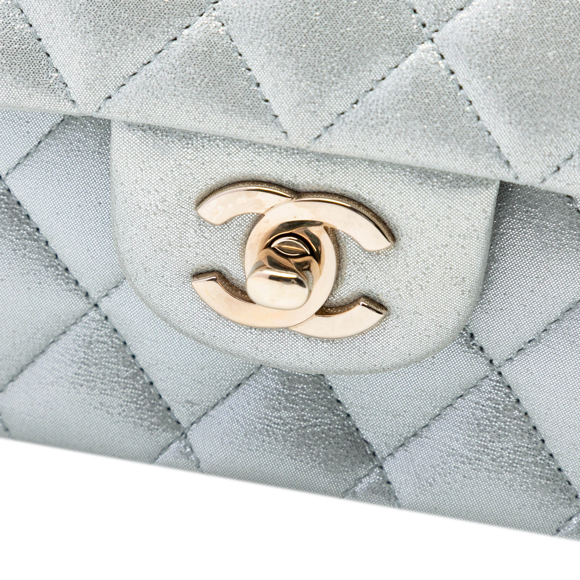 Chanel Medium Classic Iridescent Lambskin Double Flap - image 6
