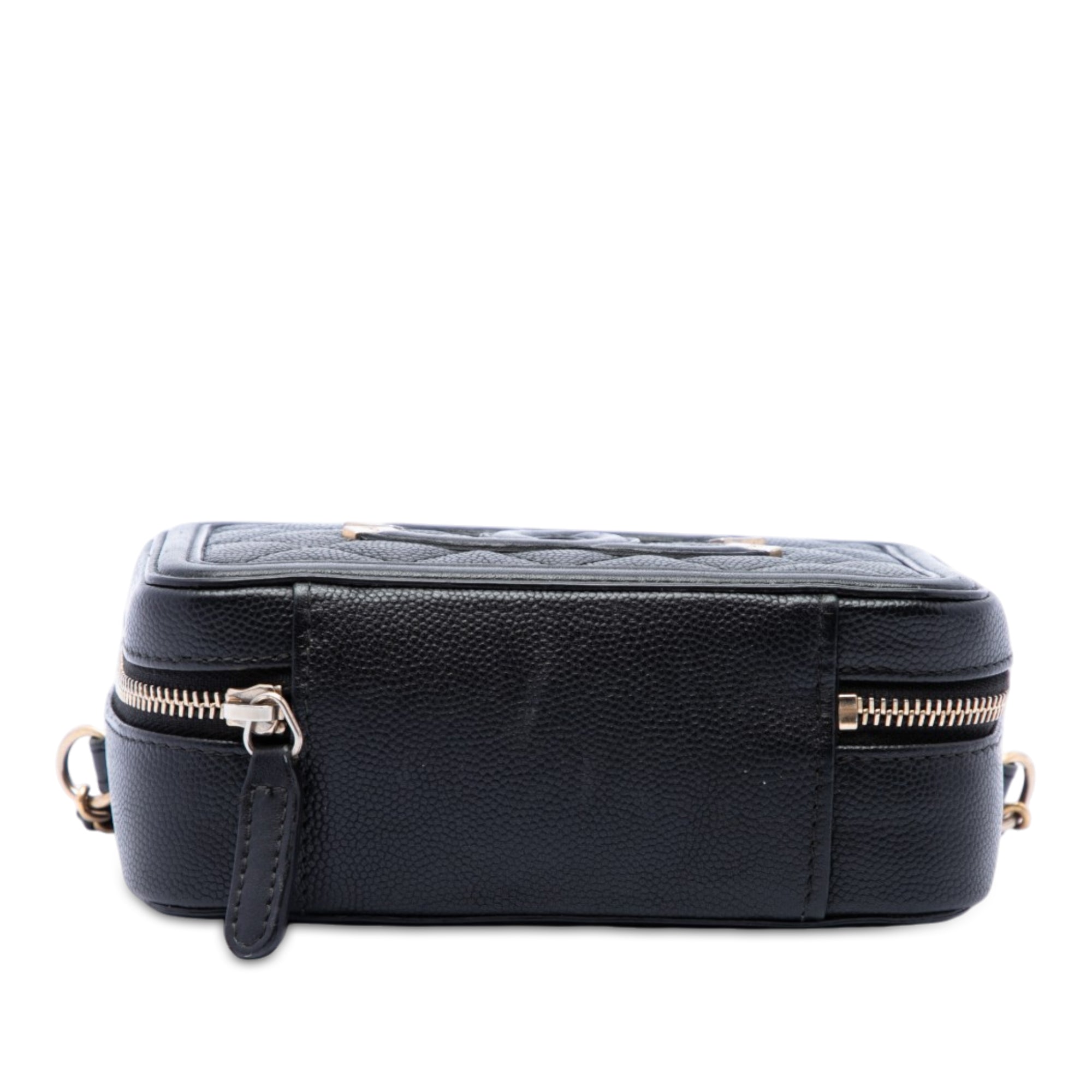 Chanel Caviar CC Filigree Vanity Clutch with Chain - image 3
