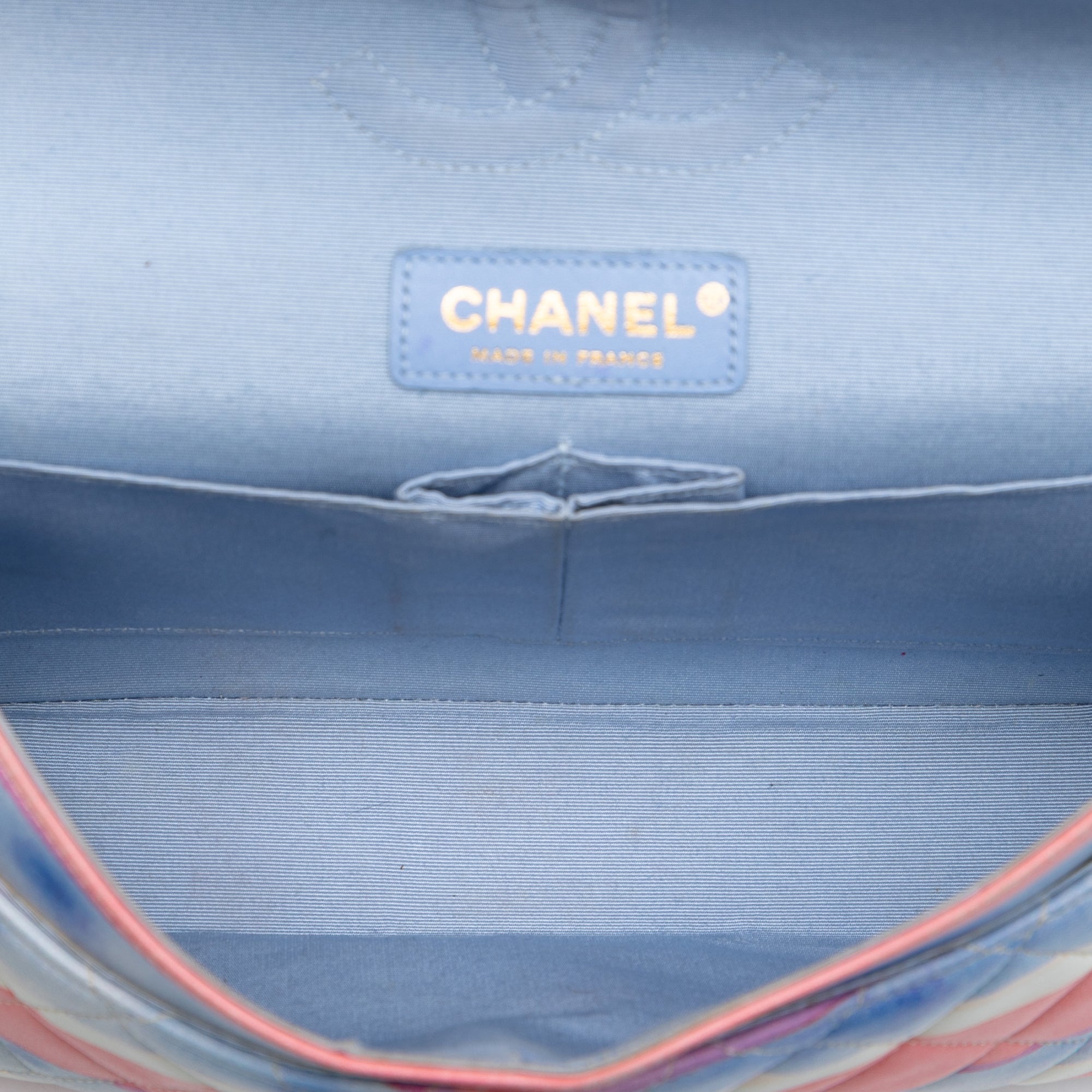 Chanel Medium Classic Printed Lambskin Watercolor Double Flap - image 4