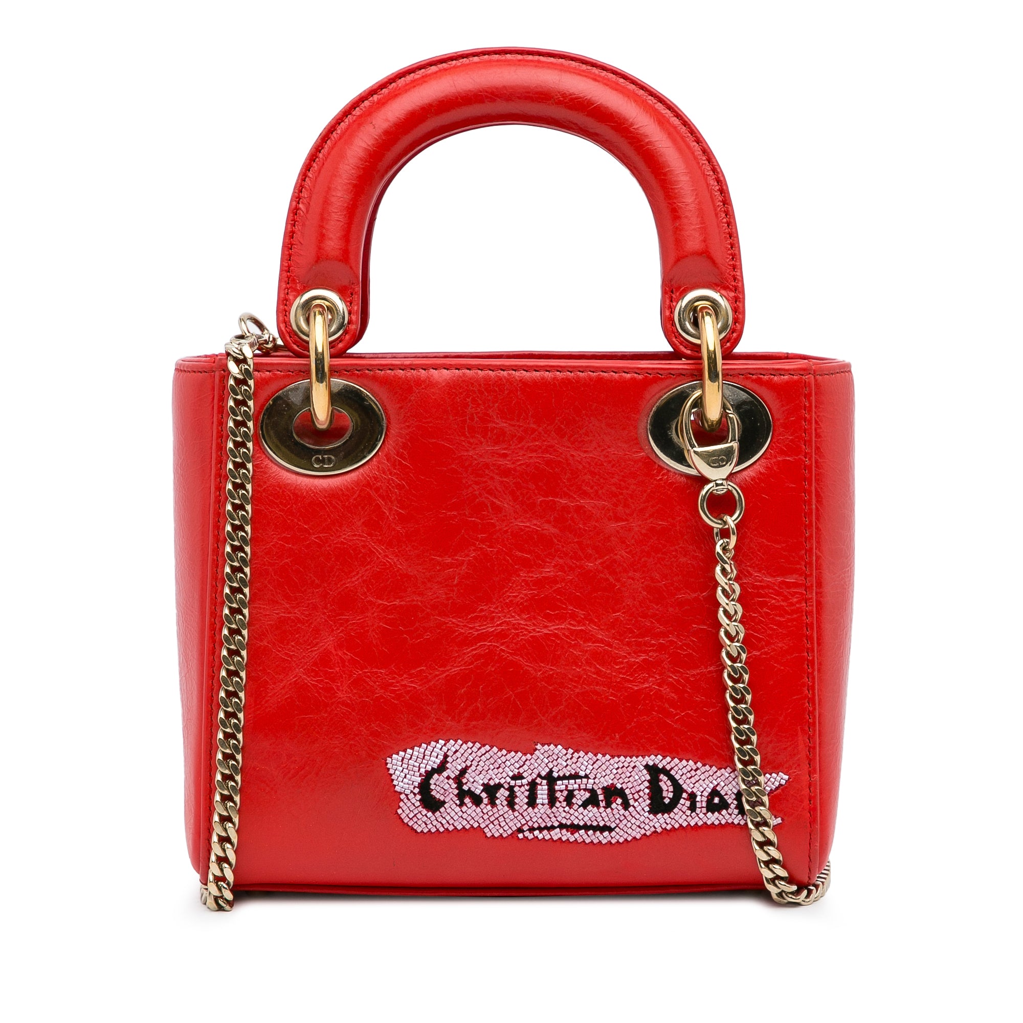 Dior Mini Calfskin Sequin Embellished Lady Dior - image 1