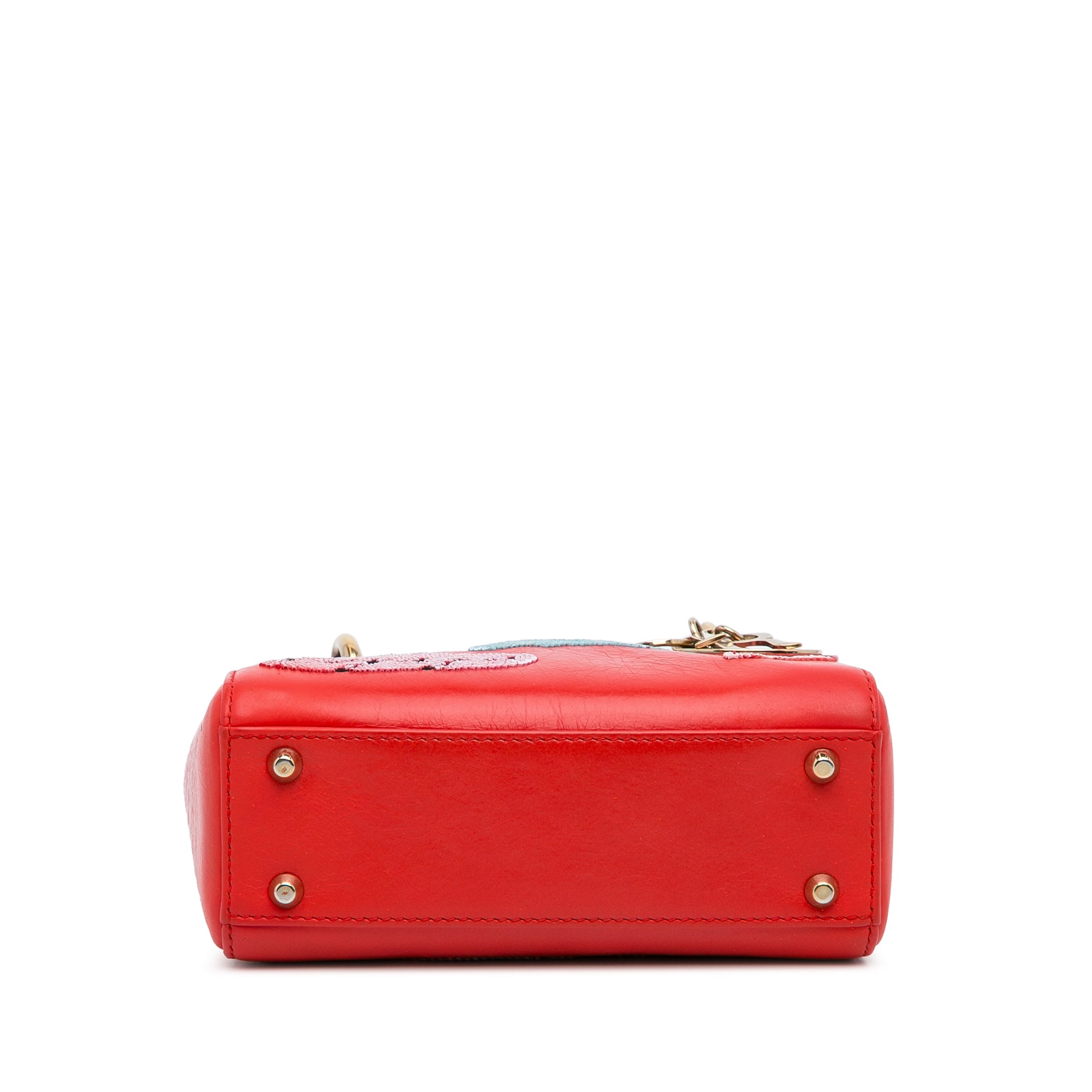 Dior Mini Calfskin Sequin Embellished Lady Dior - image 9