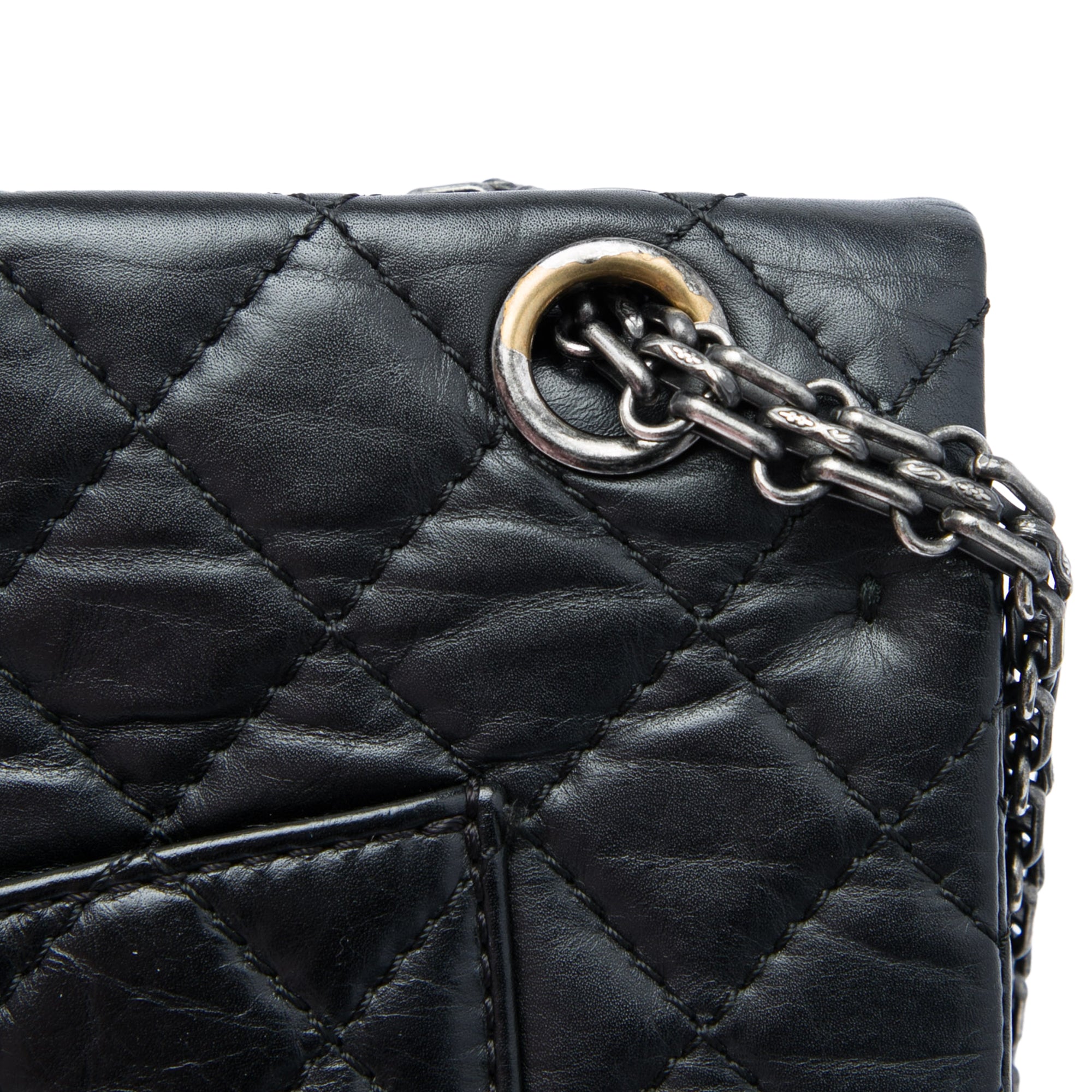 Chanel Quilted Aged Calfskin Reissue 2.55 Double Flap 225 - image 6