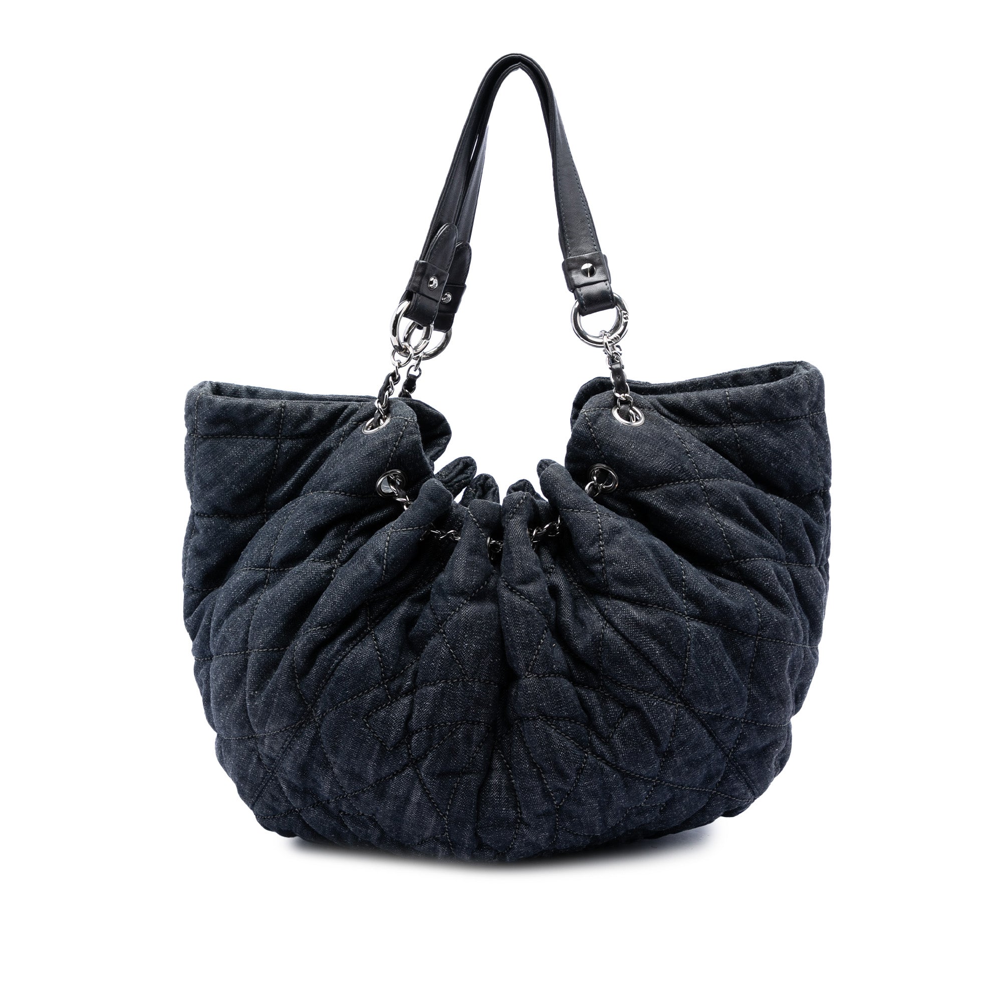 Chanel Quilted Denim Stretch Spirit Cabas Tote - image 1