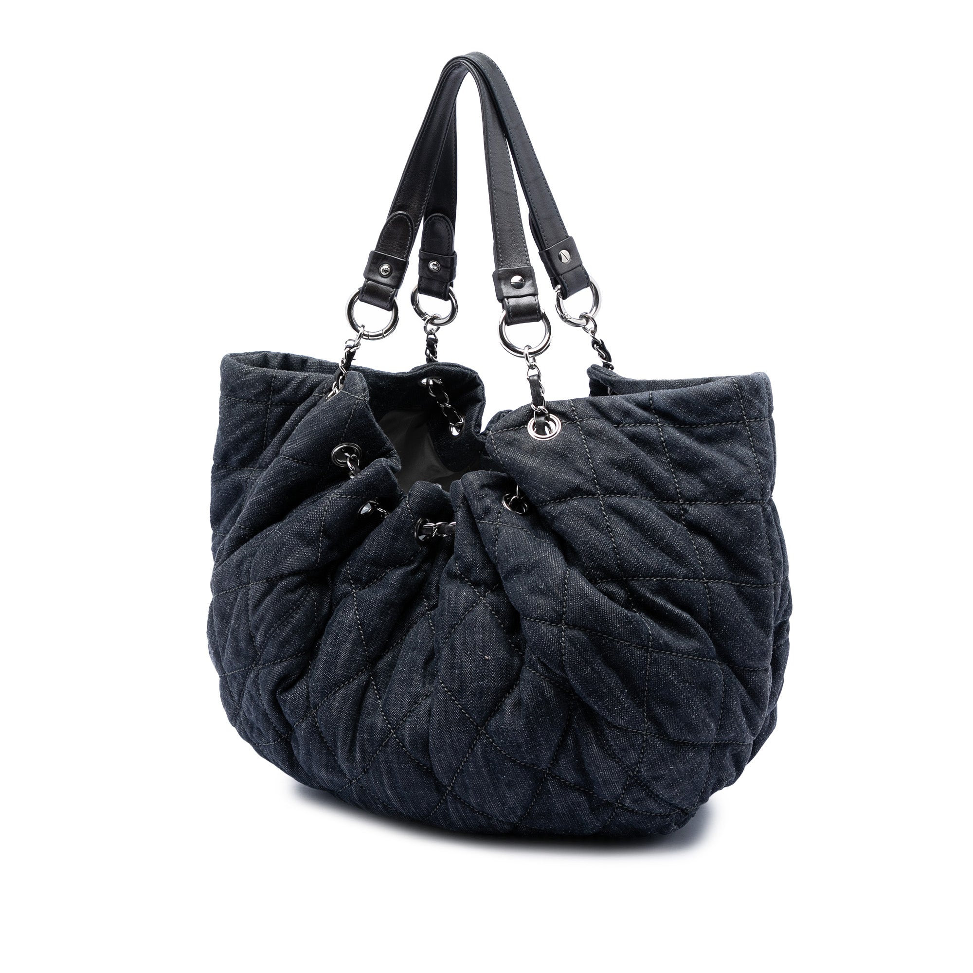 Chanel Quilted Denim Stretch Spirit Cabas Tote - image 2