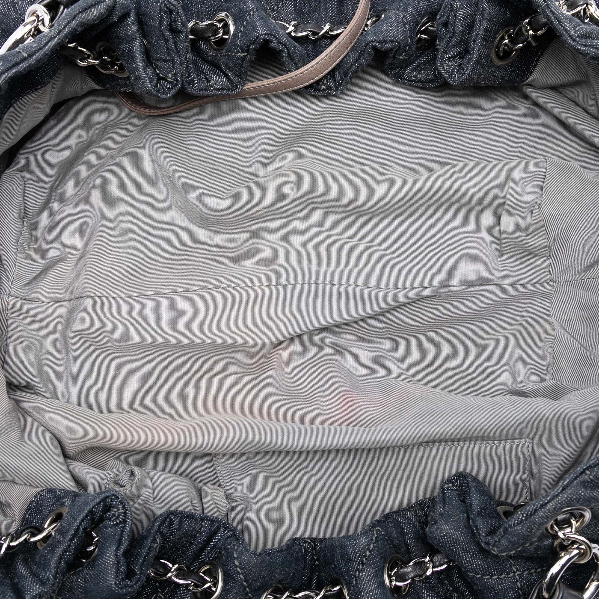 Chanel Quilted Denim Stretch Spirit Cabas Tote - image 4