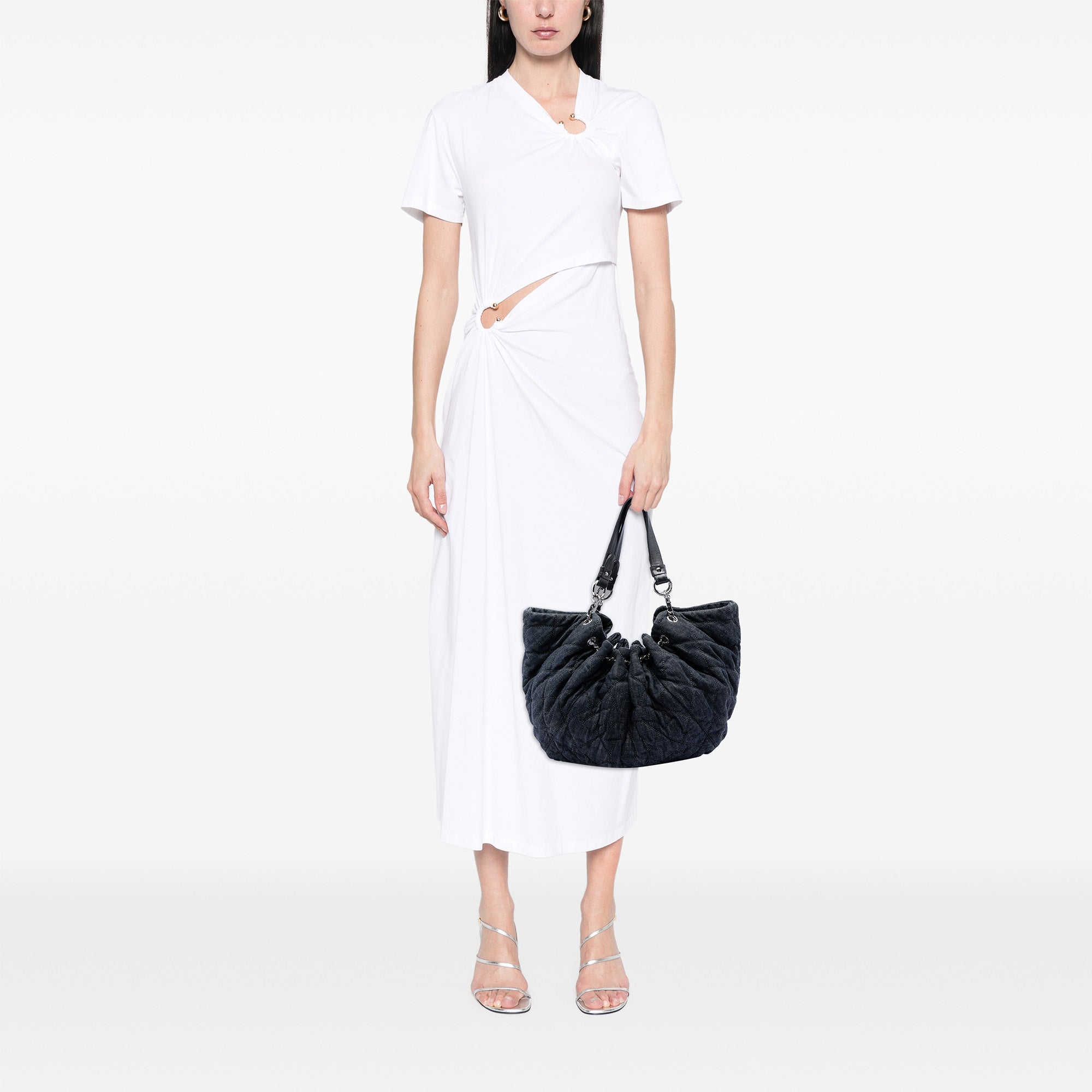 Chanel Quilted Denim Stretch Spirit Cabas Tote - image 5