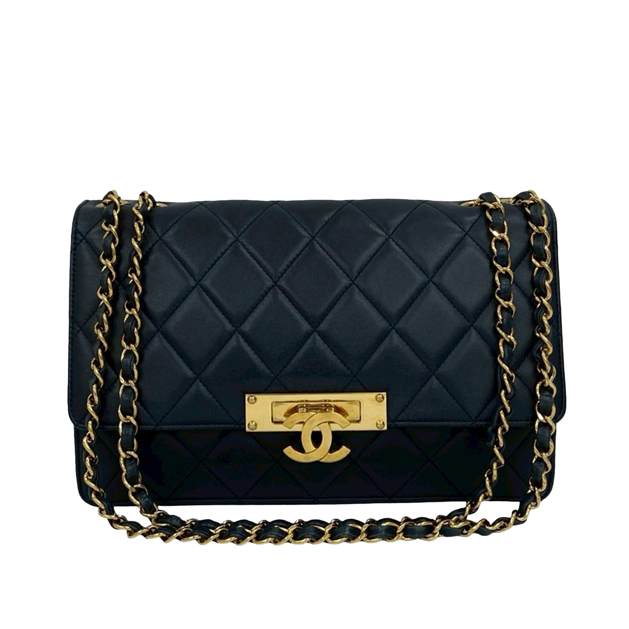Chanel Quilted Lambskin Golden Class Flap - image 1