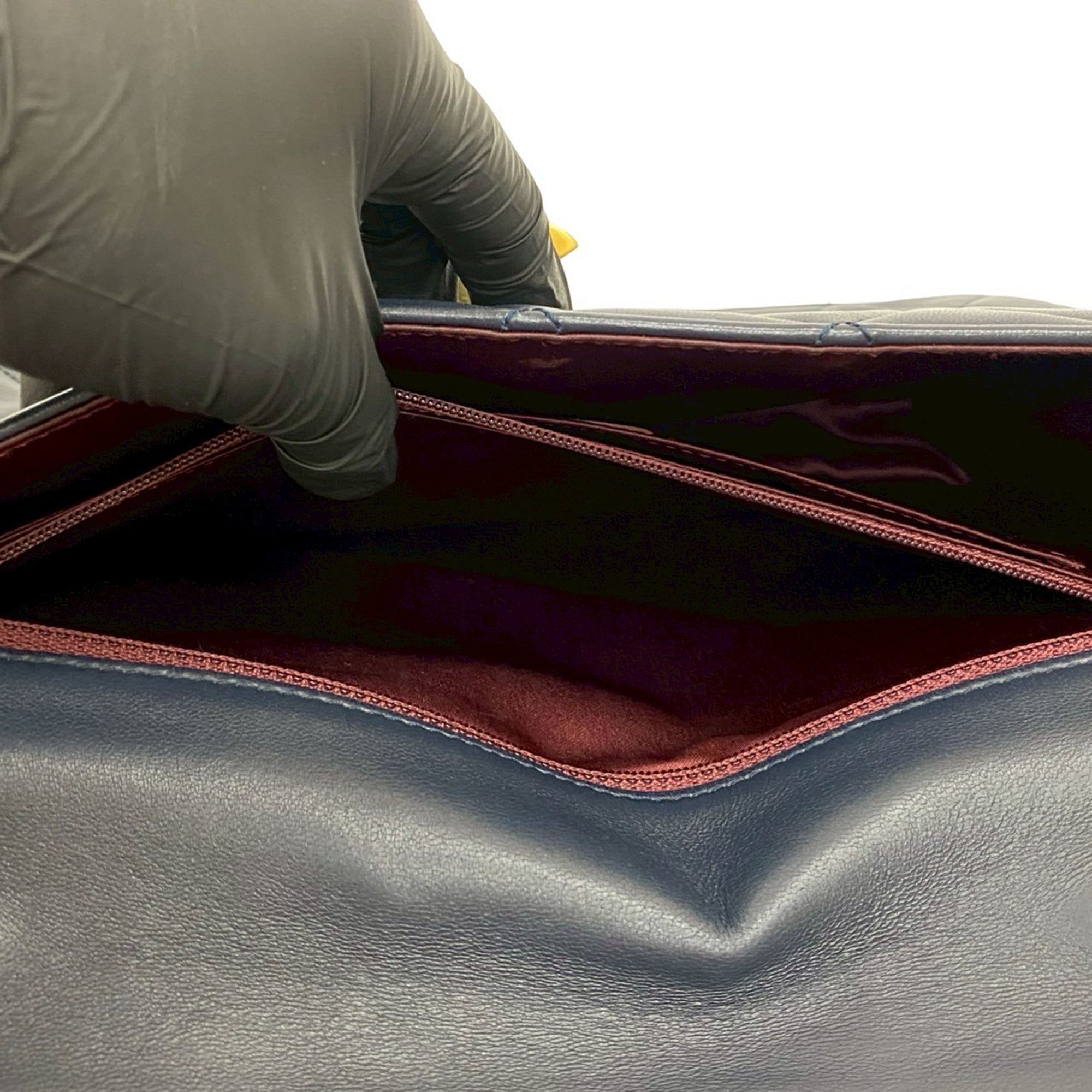 Chanel Quilted Lambskin Golden Class Flap - image 3