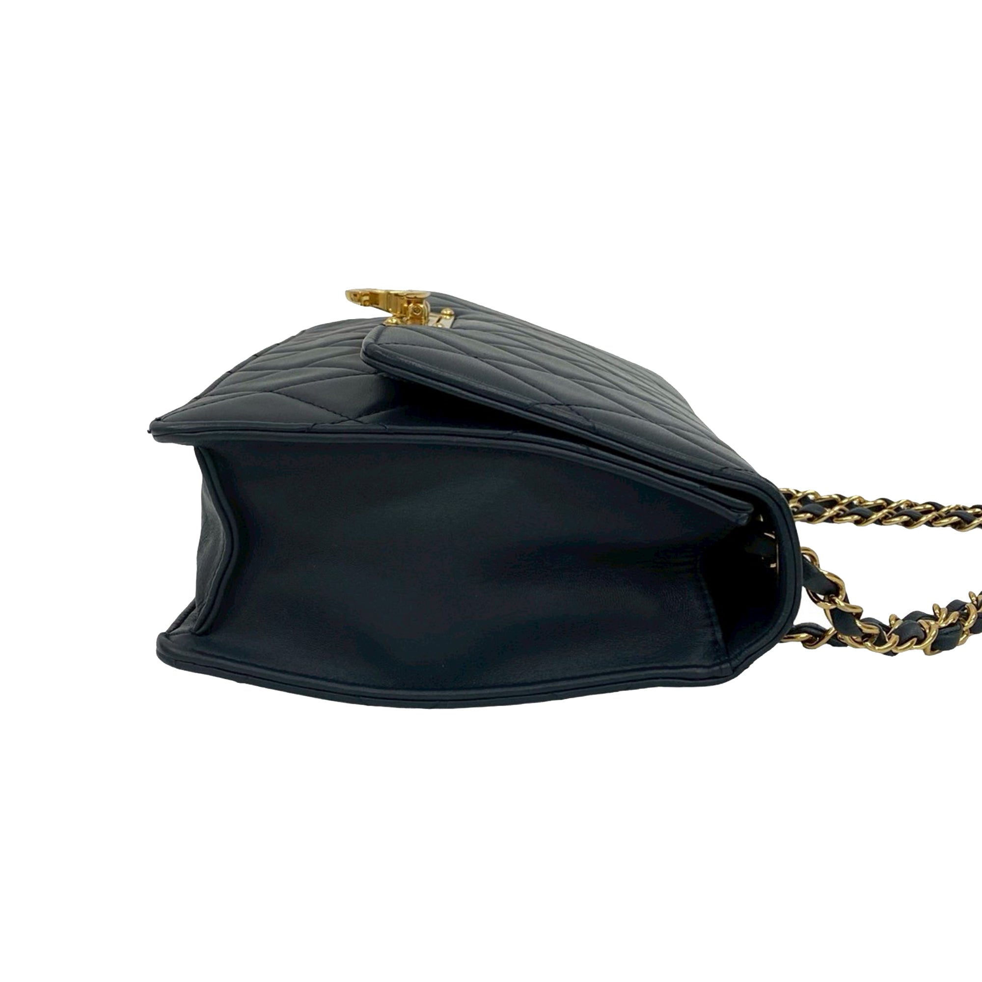 Chanel Quilted Lambskin Golden Class Flap - image 6