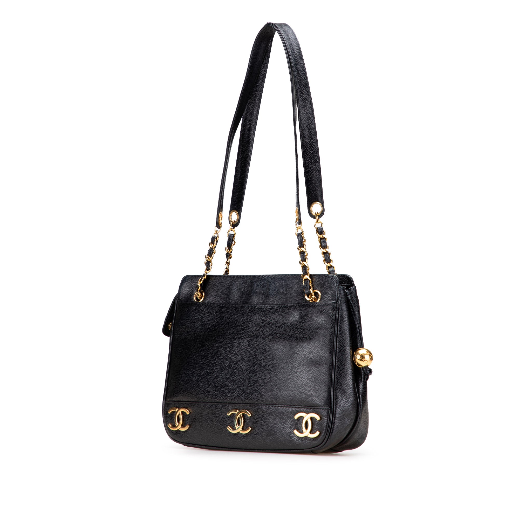 Chanel Triple CC Caviar Shoulder Bag - image 2