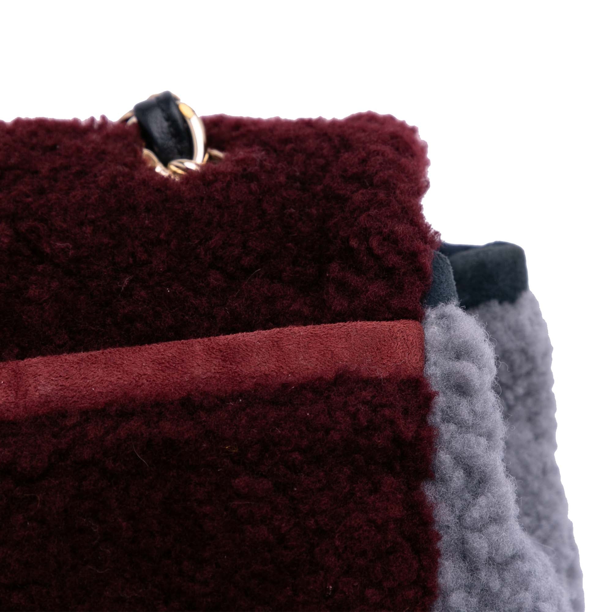 Chanel Medium Tricolor CC Quilted Shearling Single Flap - image 9