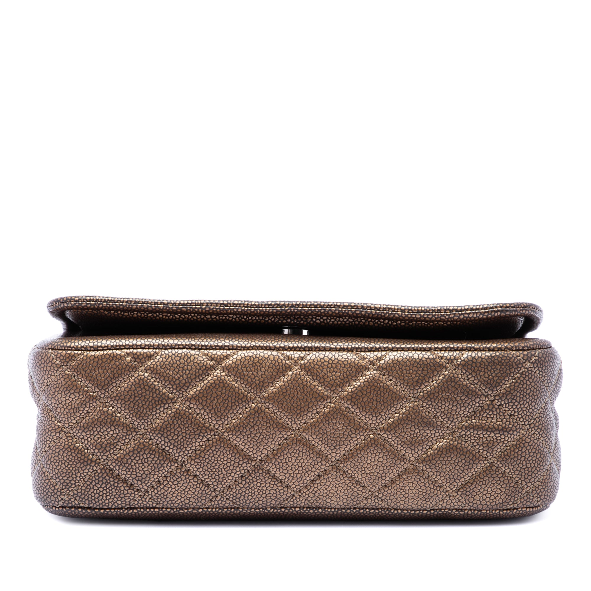 Chanel Small Metallic Caviar CC Timeless Flap - image 3