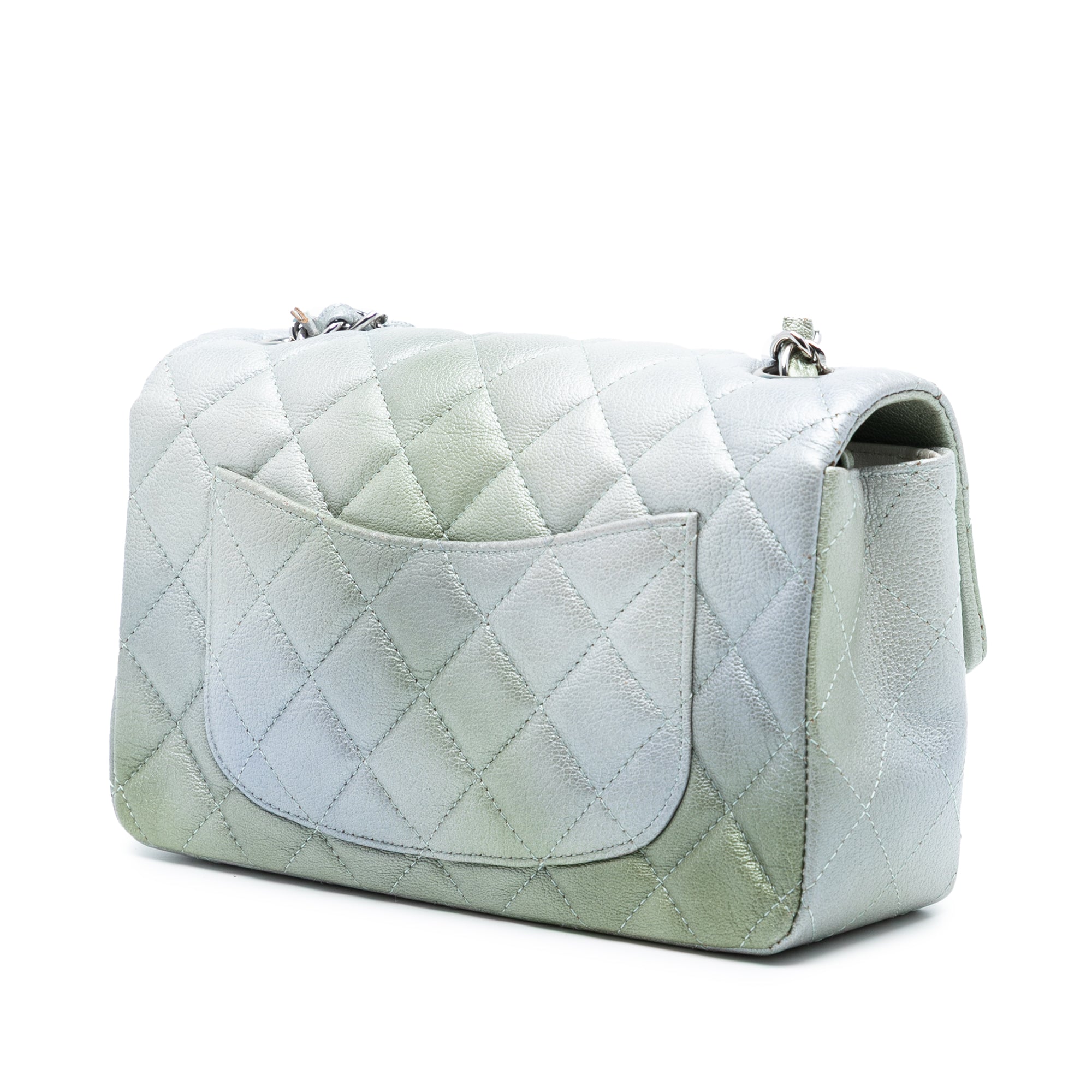 Chanel Mini Rectangular Classic Iridescent Goatskin Ombre Single Flap - image 2
