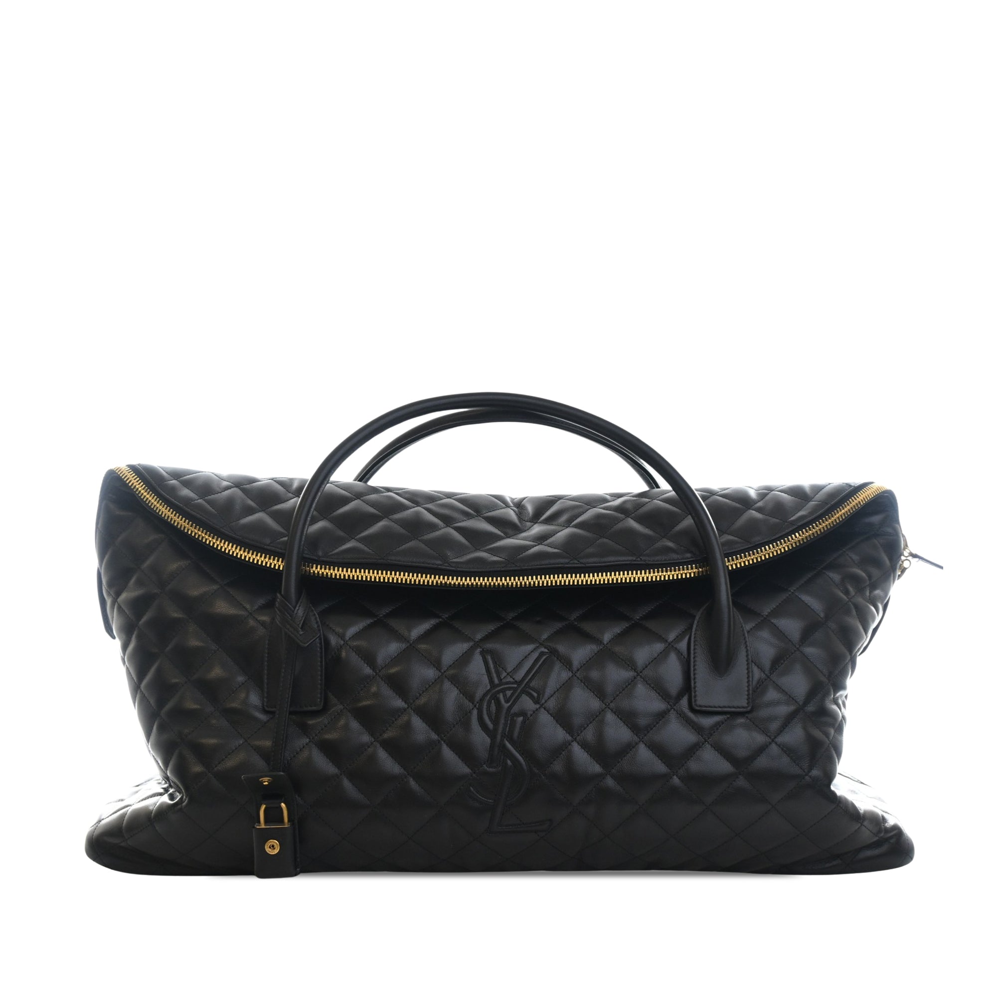 Saint Laurent Quilted Calfskin Monogram ES Giant Travel Bag - image 1
