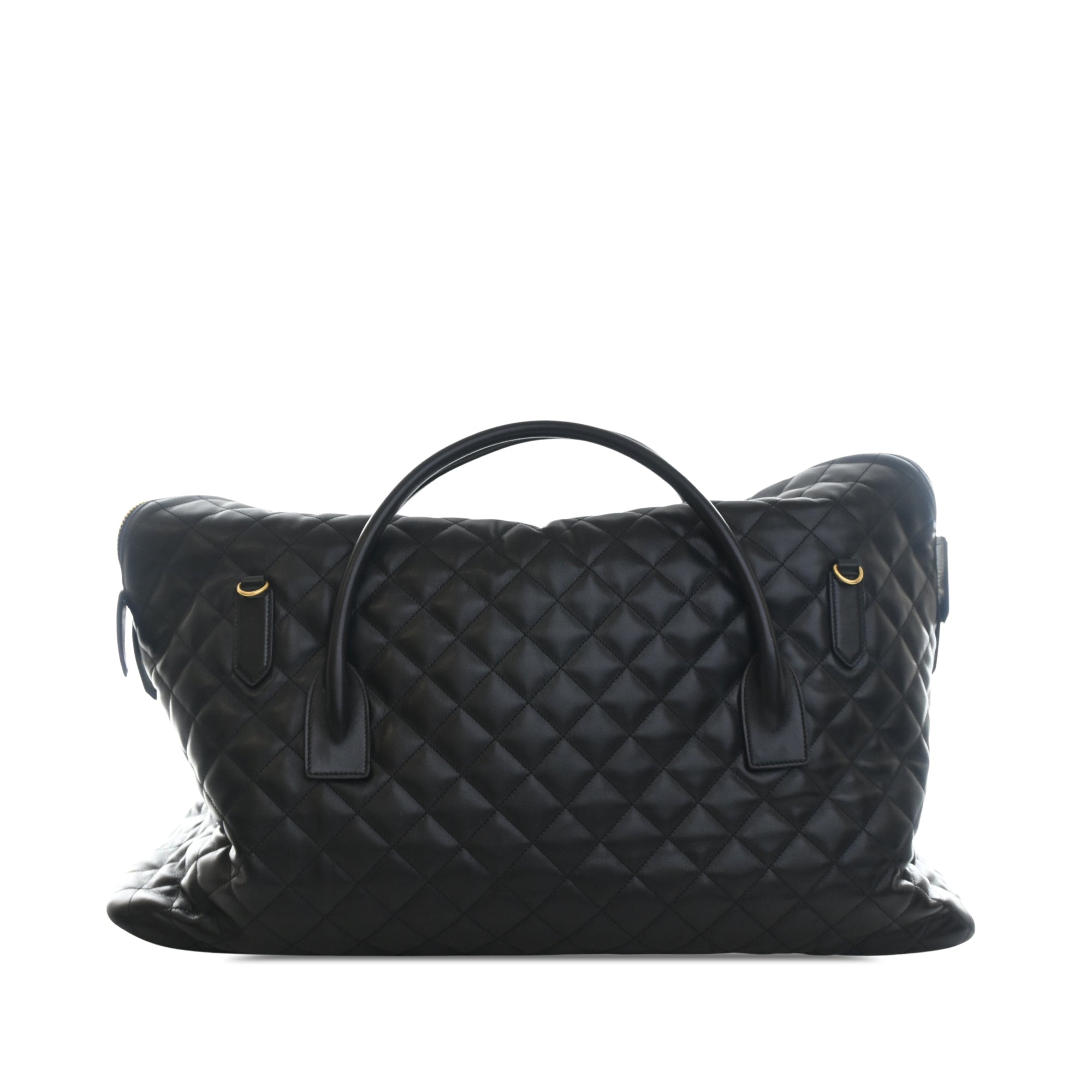 Saint Laurent Quilted Calfskin Monogram ES Giant Travel Bag - image 2