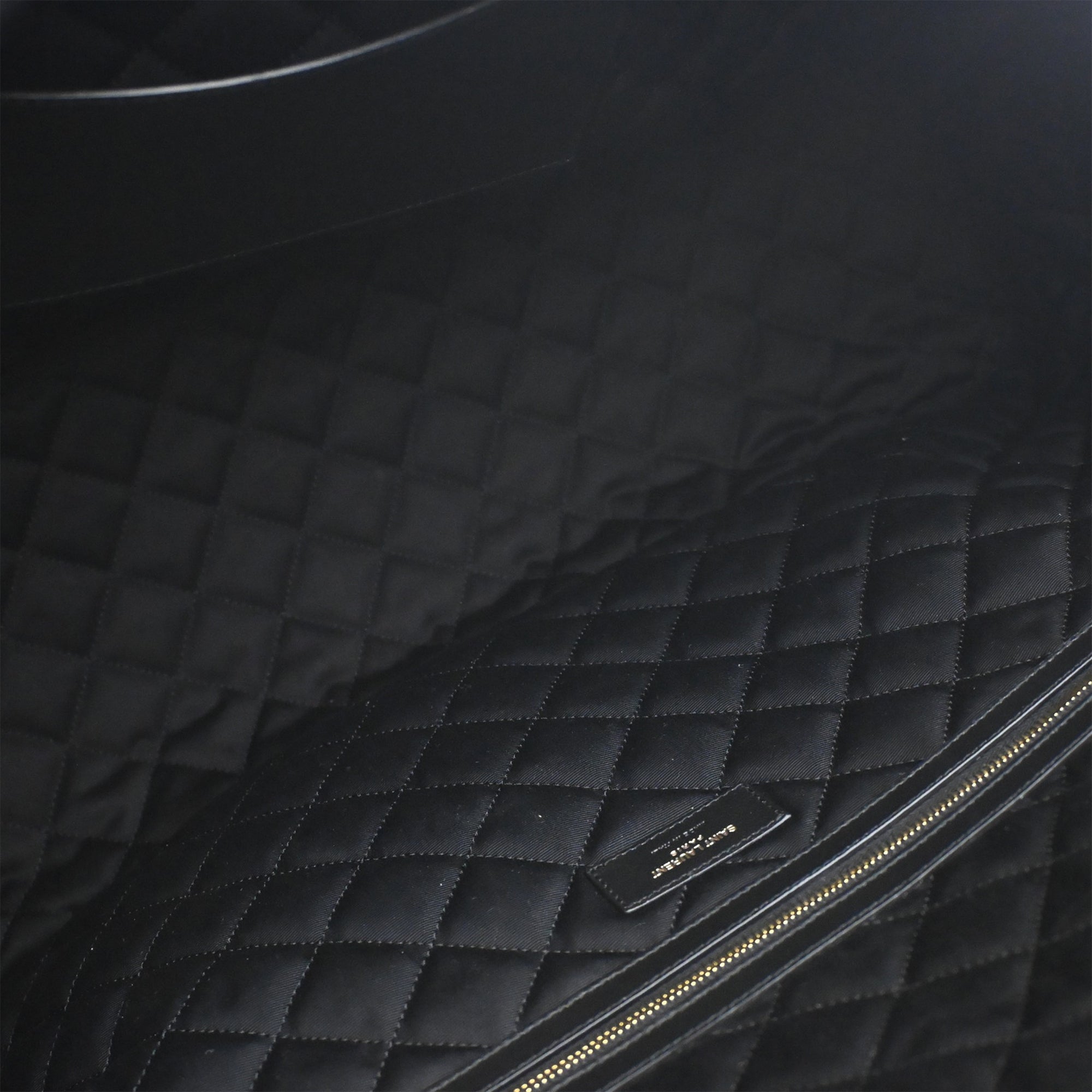 Saint Laurent Quilted Calfskin Monogram ES Giant Travel Bag - image 4