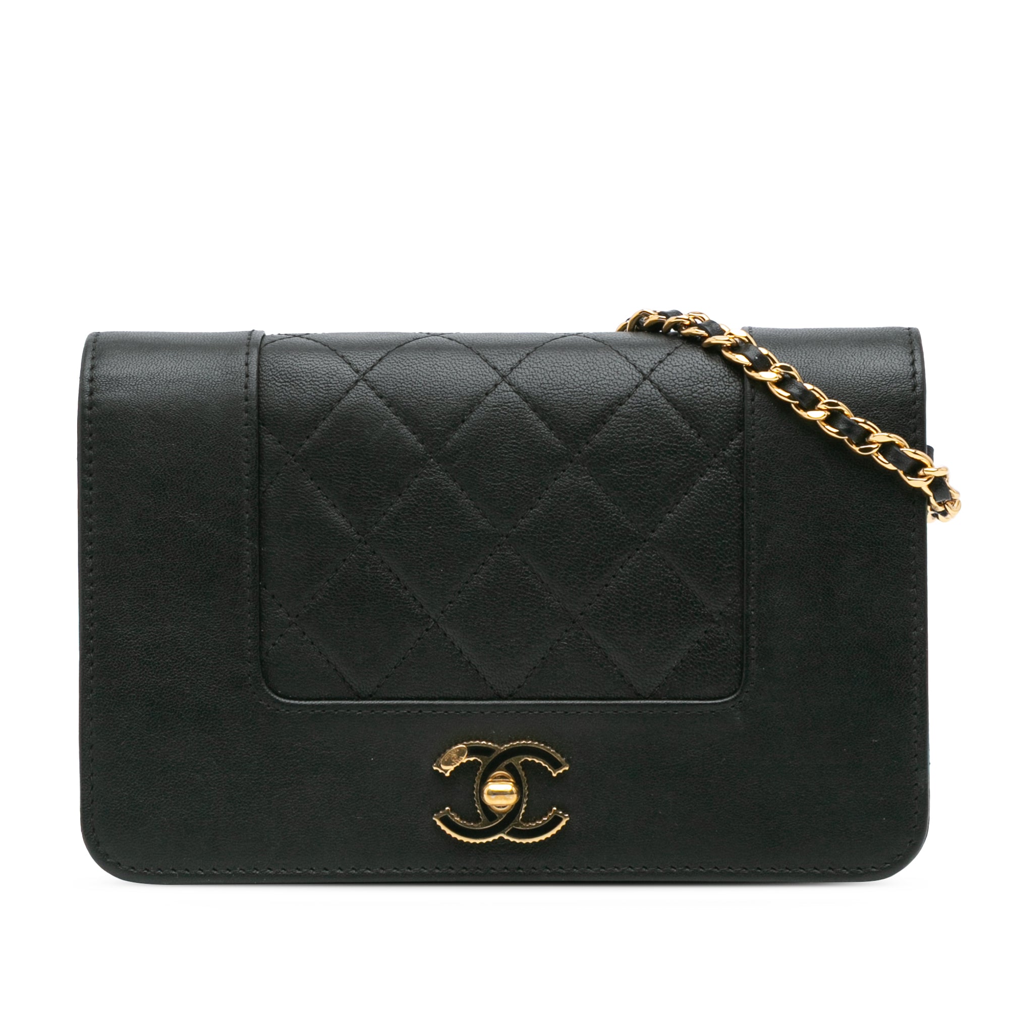 Chanel Quilted Lambskin Mademoiselle Wallet on Chain - image 1