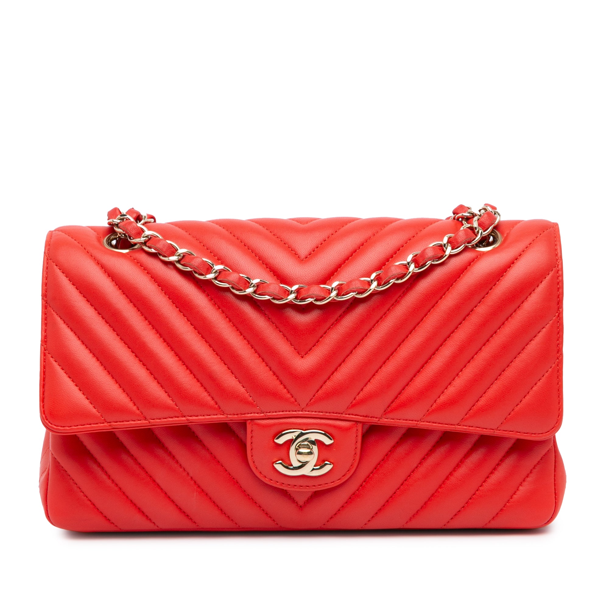 Chanel Medium Classic Chevron Lambskin Double Flap - image 1