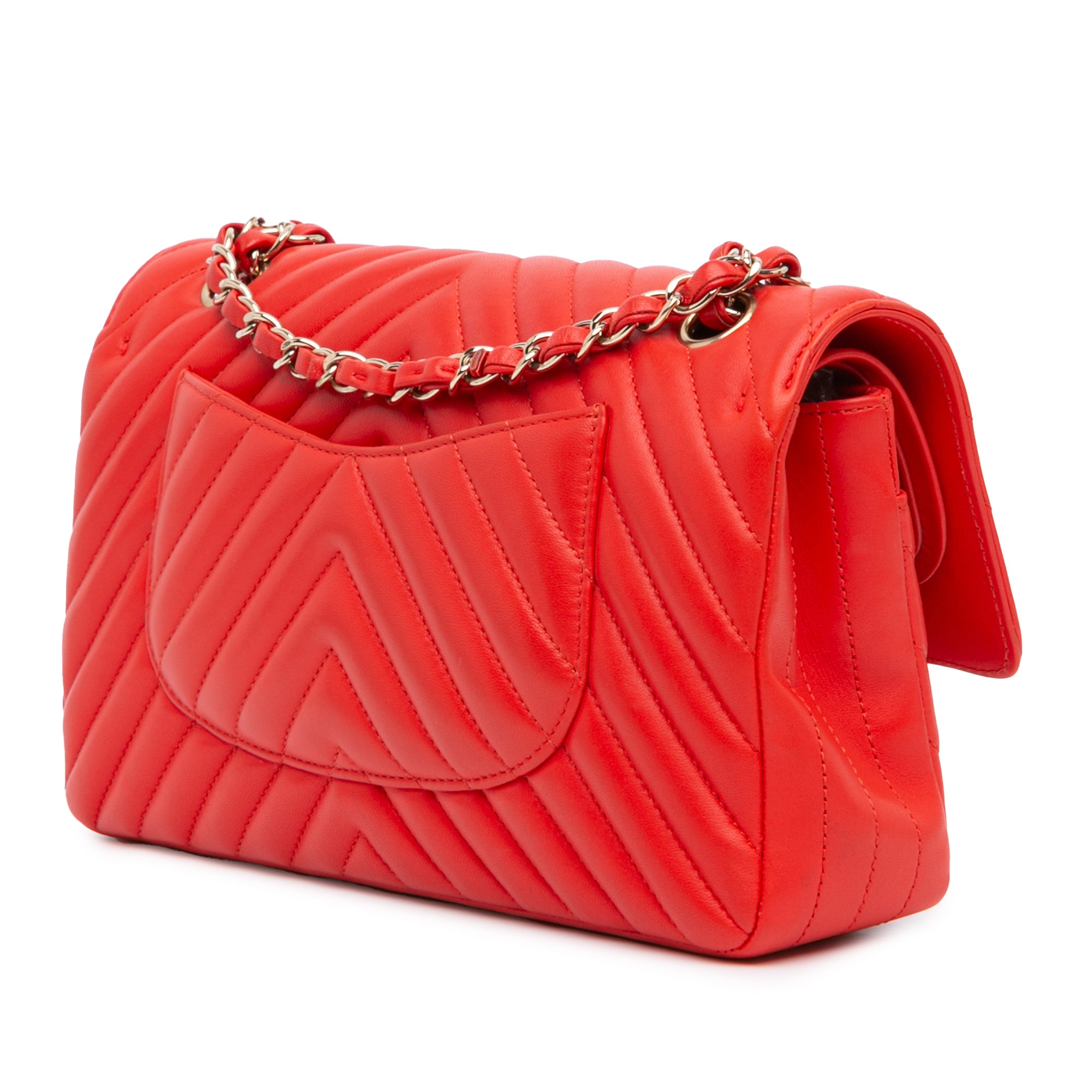 Chanel Medium Classic Chevron Lambskin Double Flap - image 2